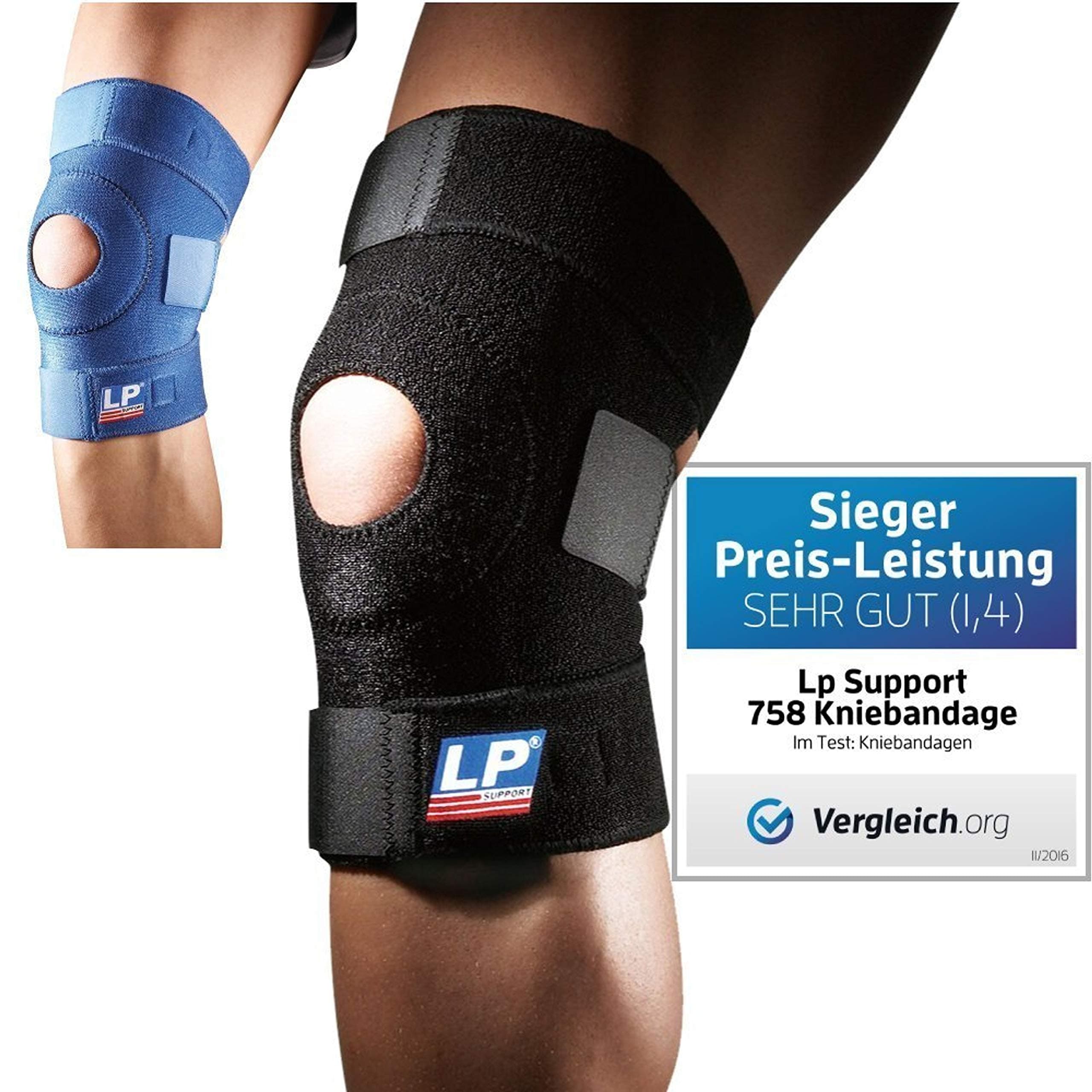 LP Open Patella Knee Support (Blue; One Size Fits Most)