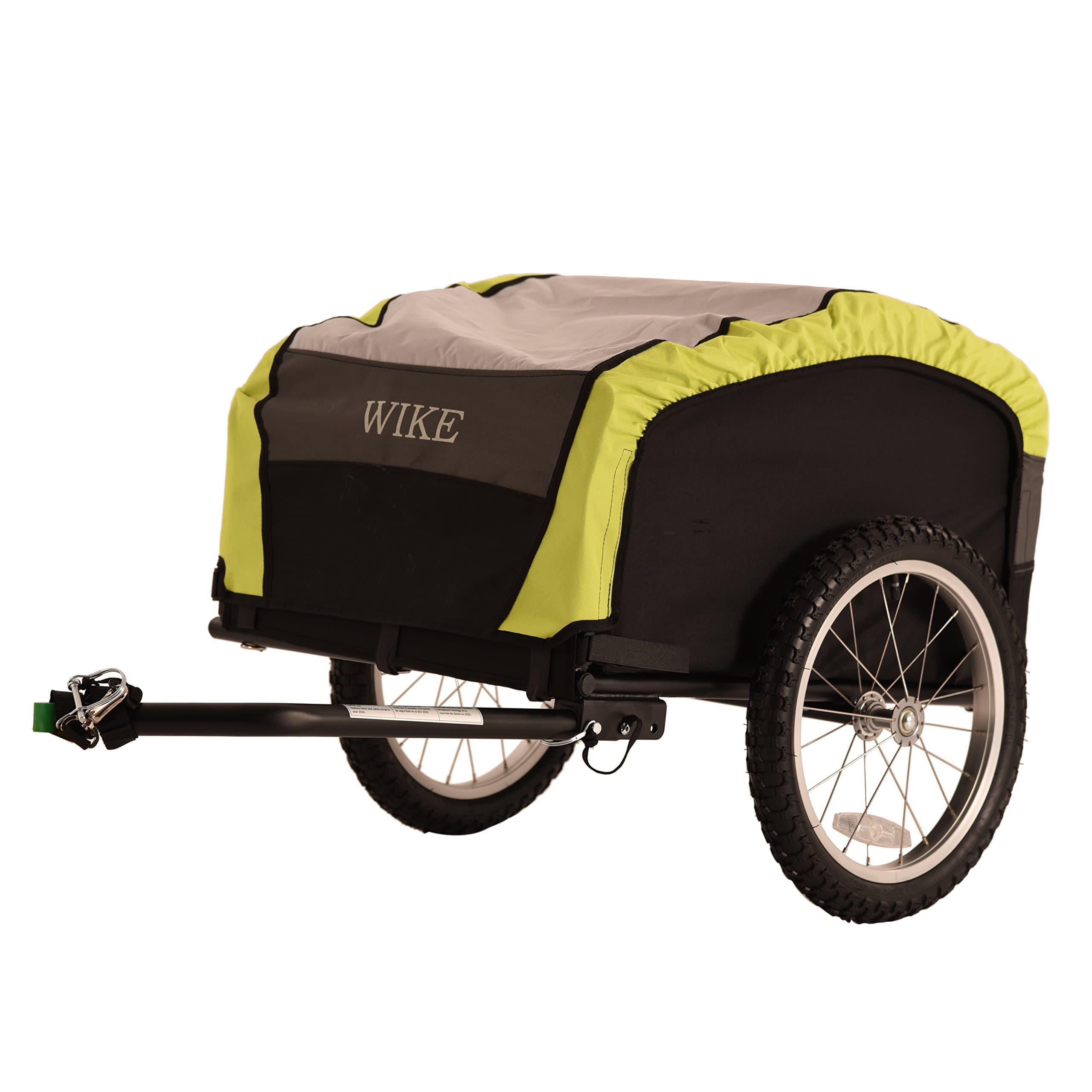 WIKECity Cargo Bicycle Trailer - Black/Lime
