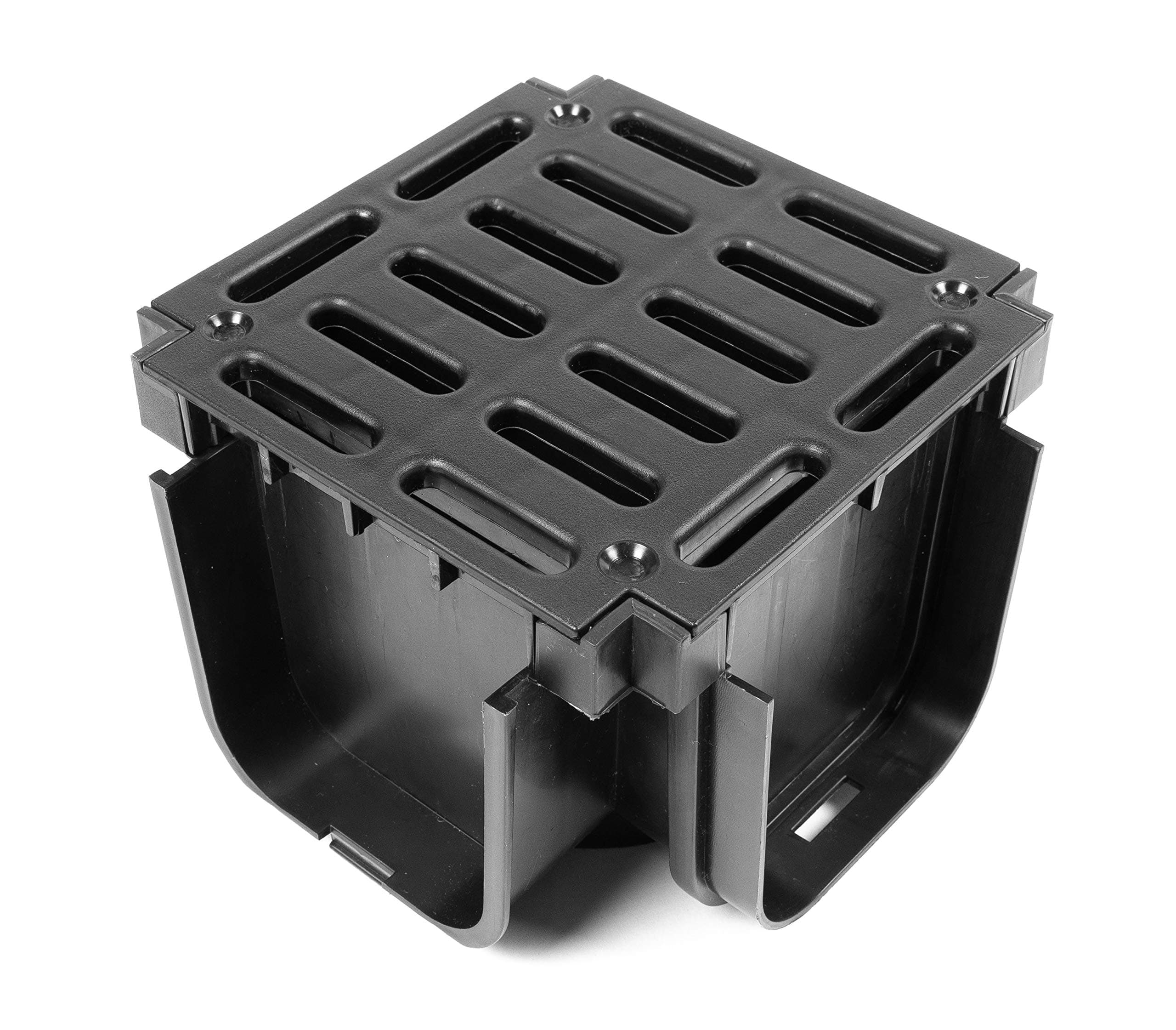 Clark Drain CD406 Quadbox Corner Unit Piece X 1 Only For Clark Drain Only CD422 Pvc Drainage Drain Channel. Water Rain Storm Shower Wetroom Garden Driveway - NEXT DAY DELIVERY..