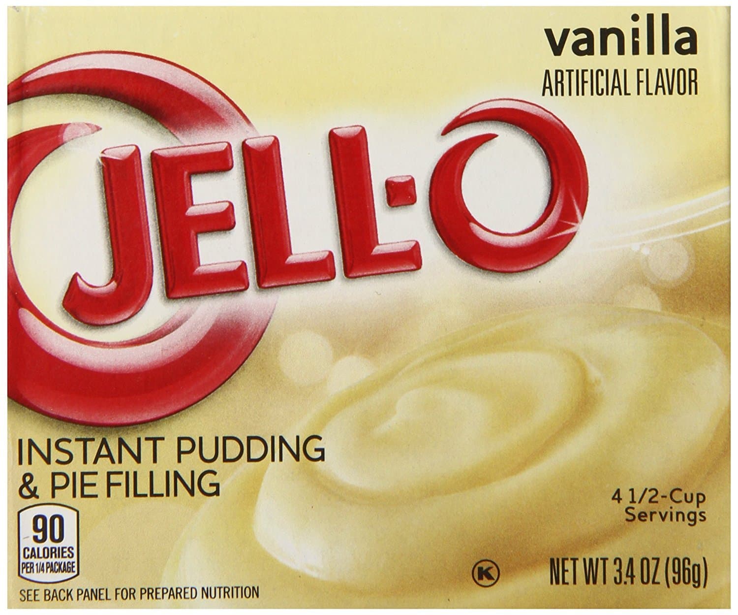Jell-O Instant Pudding And Pie Filling, Vanilla, 3.4-Ounce Boxes (Pack Of 6)