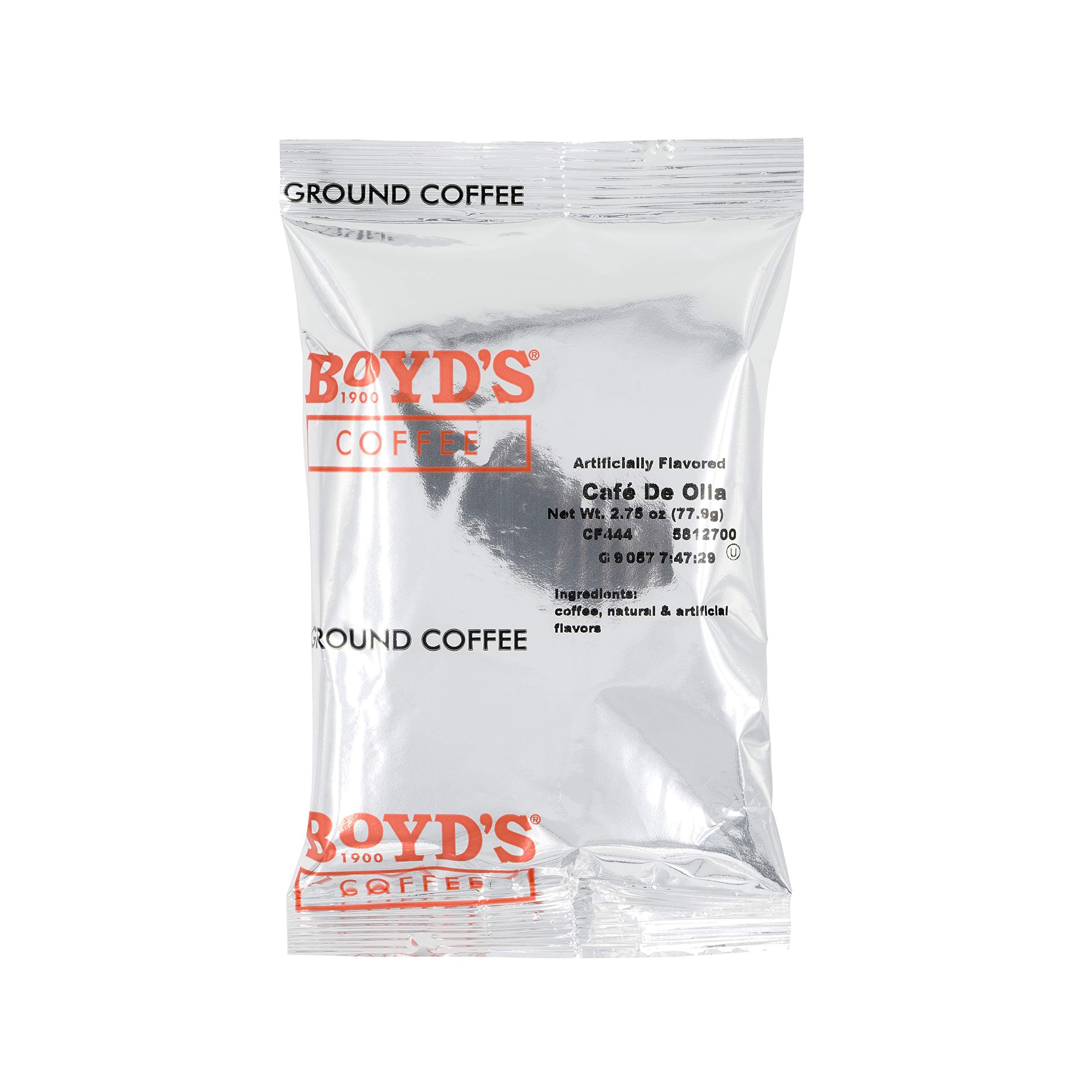 Boyd's Coffee Cafe De Olla Flavored Ground Medium Roast Coffee, 2.75-Ounce Portion Packs (Pack Of 46)