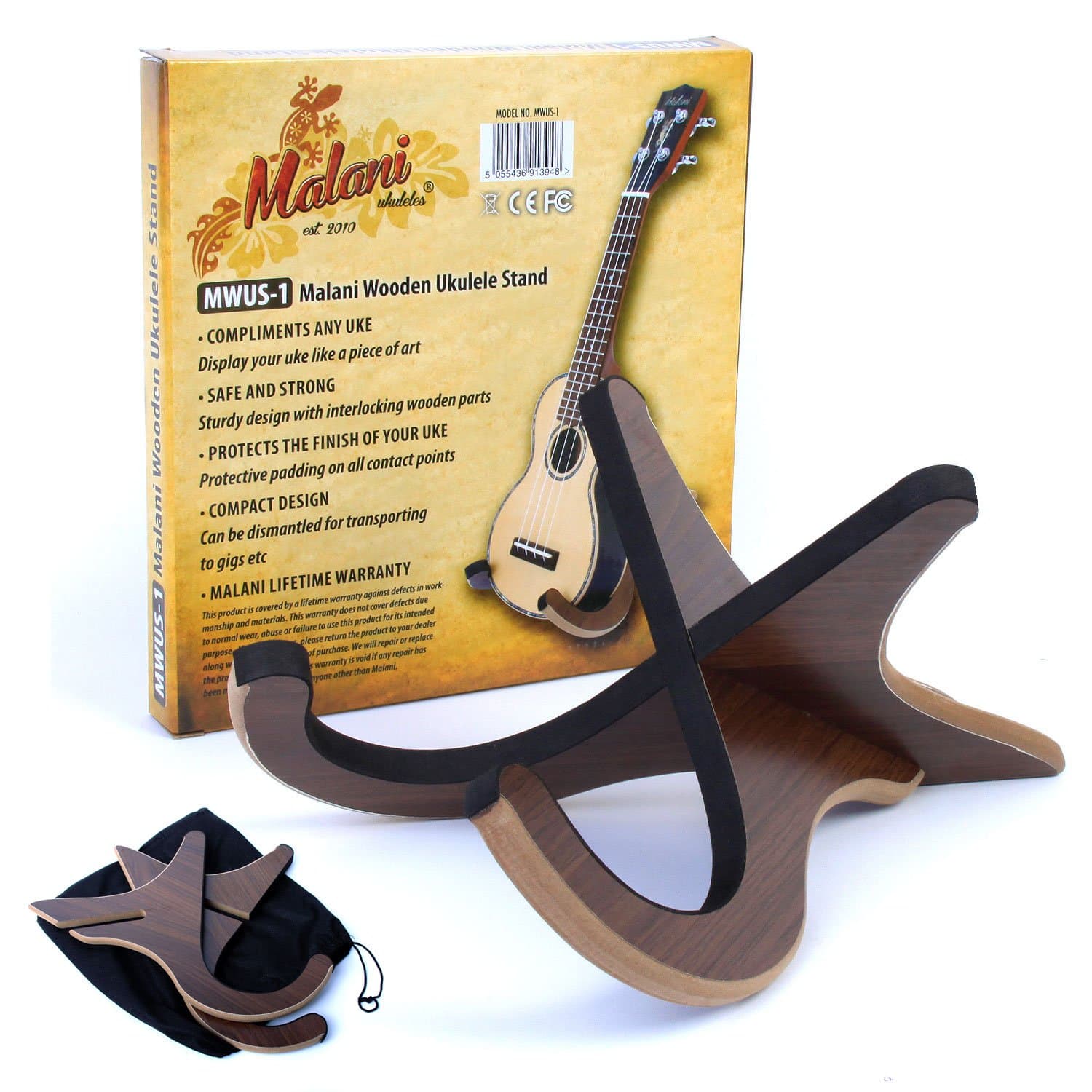 Ukulele Stand: Keeps Safe Your Uke/Violin/Viola/Mandolin/Banjo Ukelele to Prevent Damage