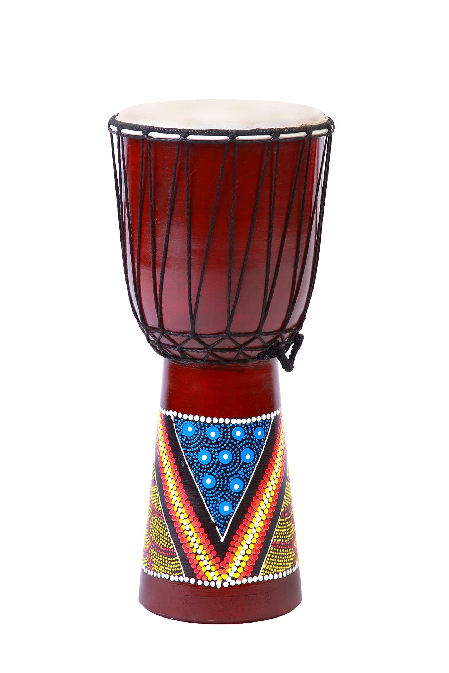 20cm x 10cm (height x diameter) children's djembe drum bongo hand-painted