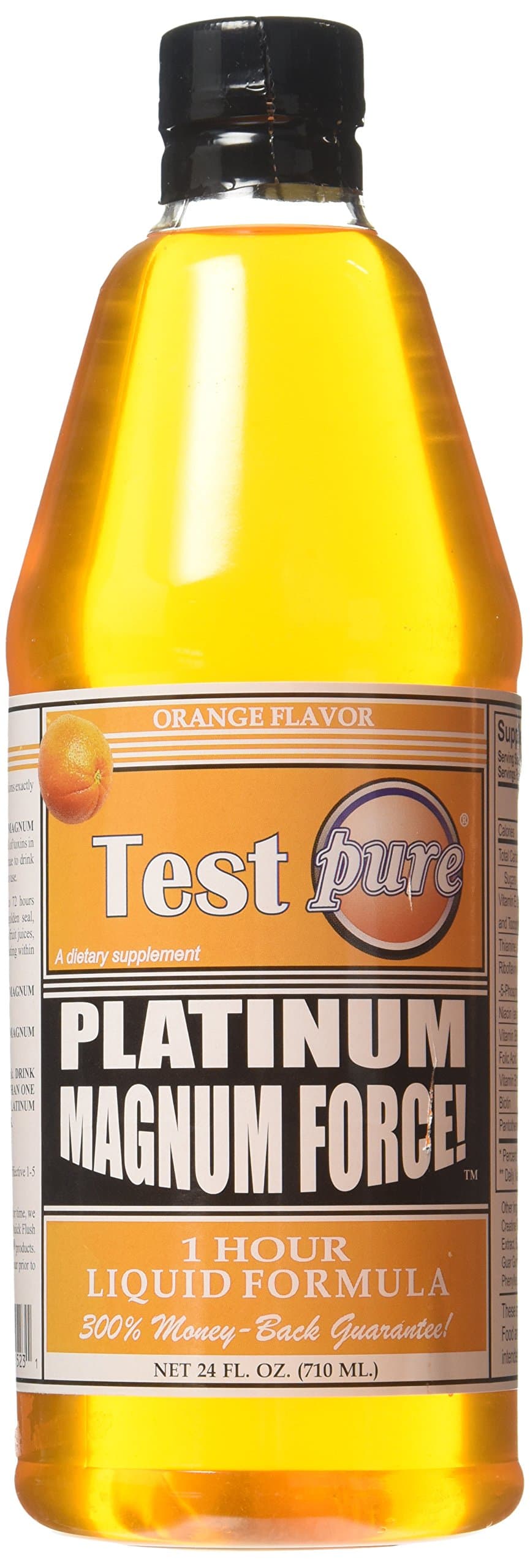 Test Pure Platinum Magnum Force 1 Hour Liquid Formula, Orange 24oz
