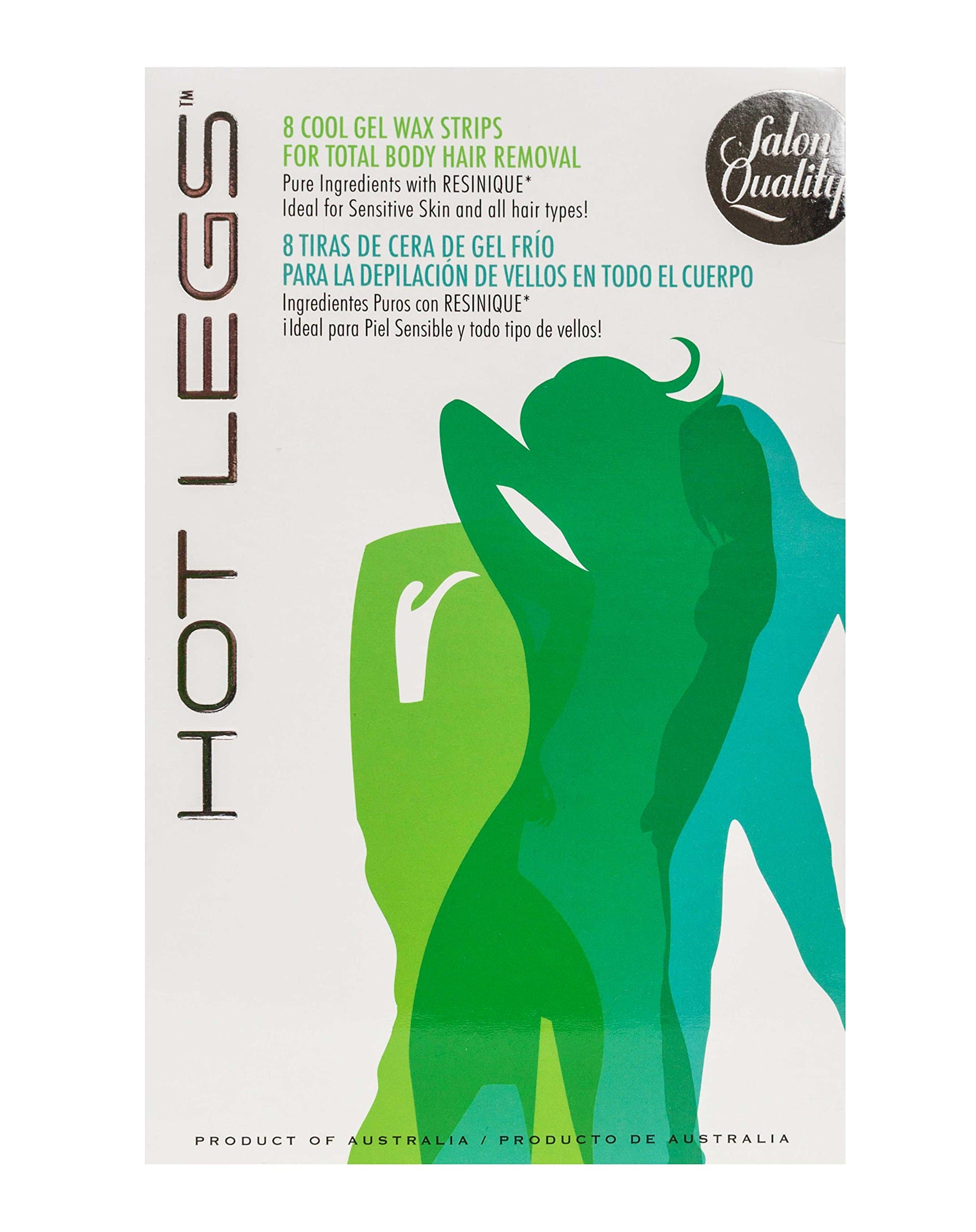 Hot Legs Cool Gel Wax Strips, 8 Strips