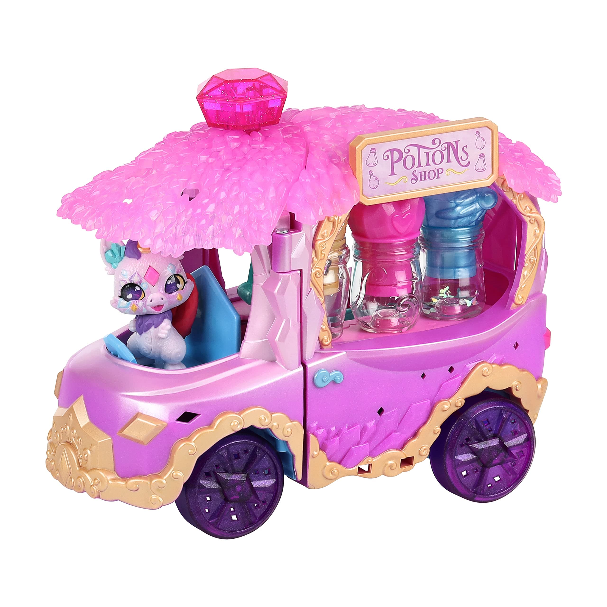 Magic Potions Truck Playset, Transforms Into A Potion Shop, Create 3 Spells And Potion Surprises For Your Mixlings, Includes 1 Exclusive Mixling,