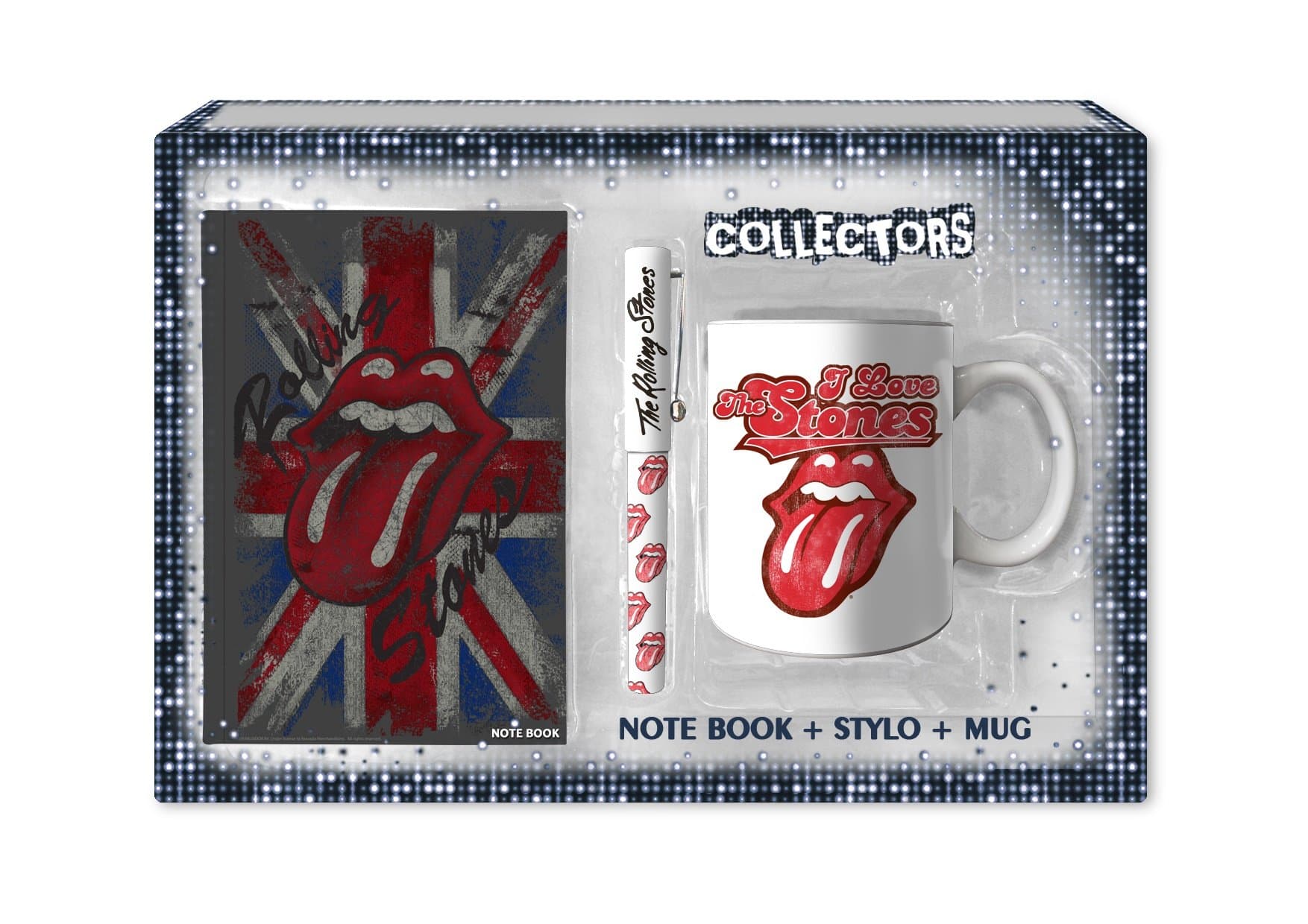 Sahinler UNI-010 – Rolling Stones – Notebook + Pen + Mug Set