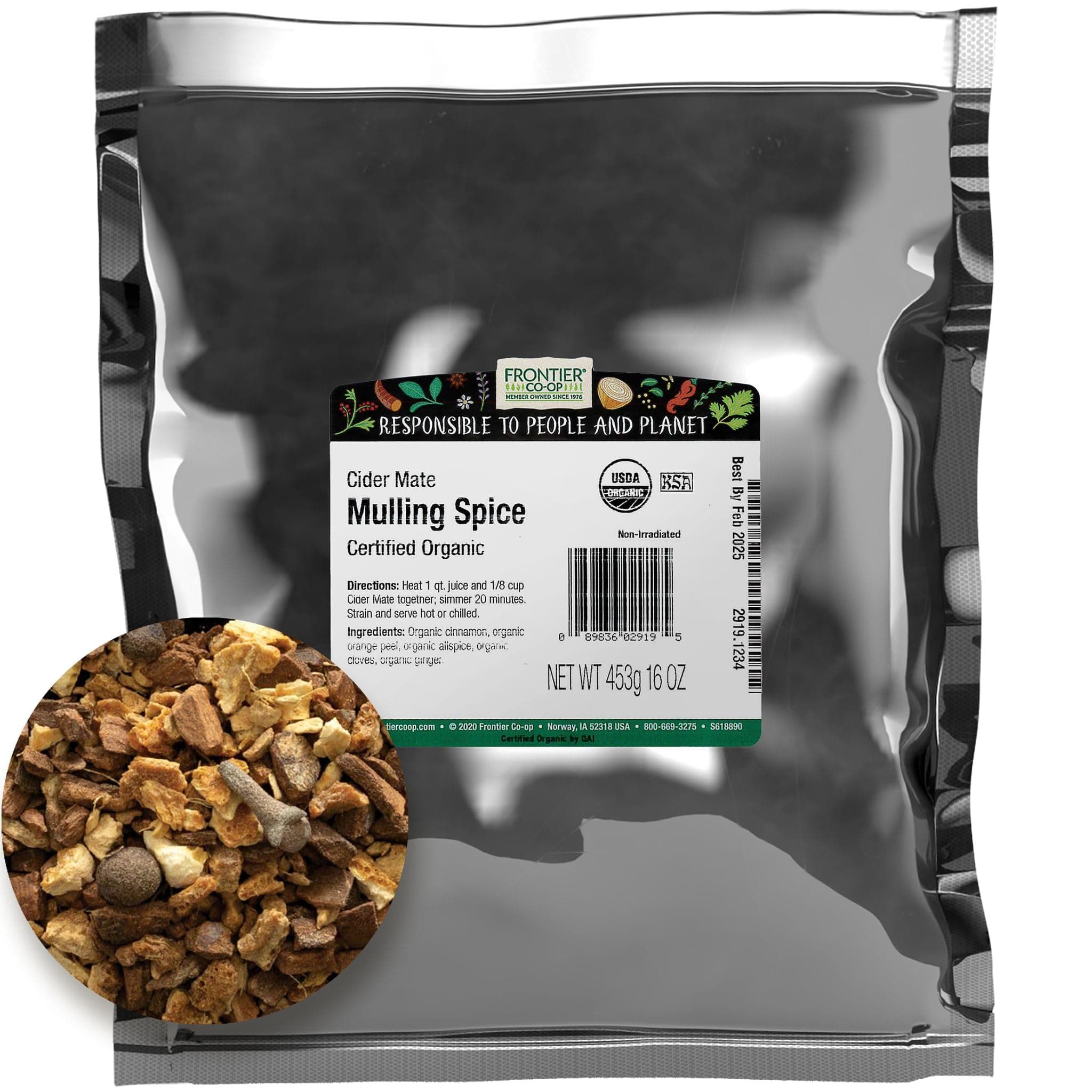 Organic Cider Mate Mulling Spice - For Mulled Cider | 16 Ounce (Pack of 1)