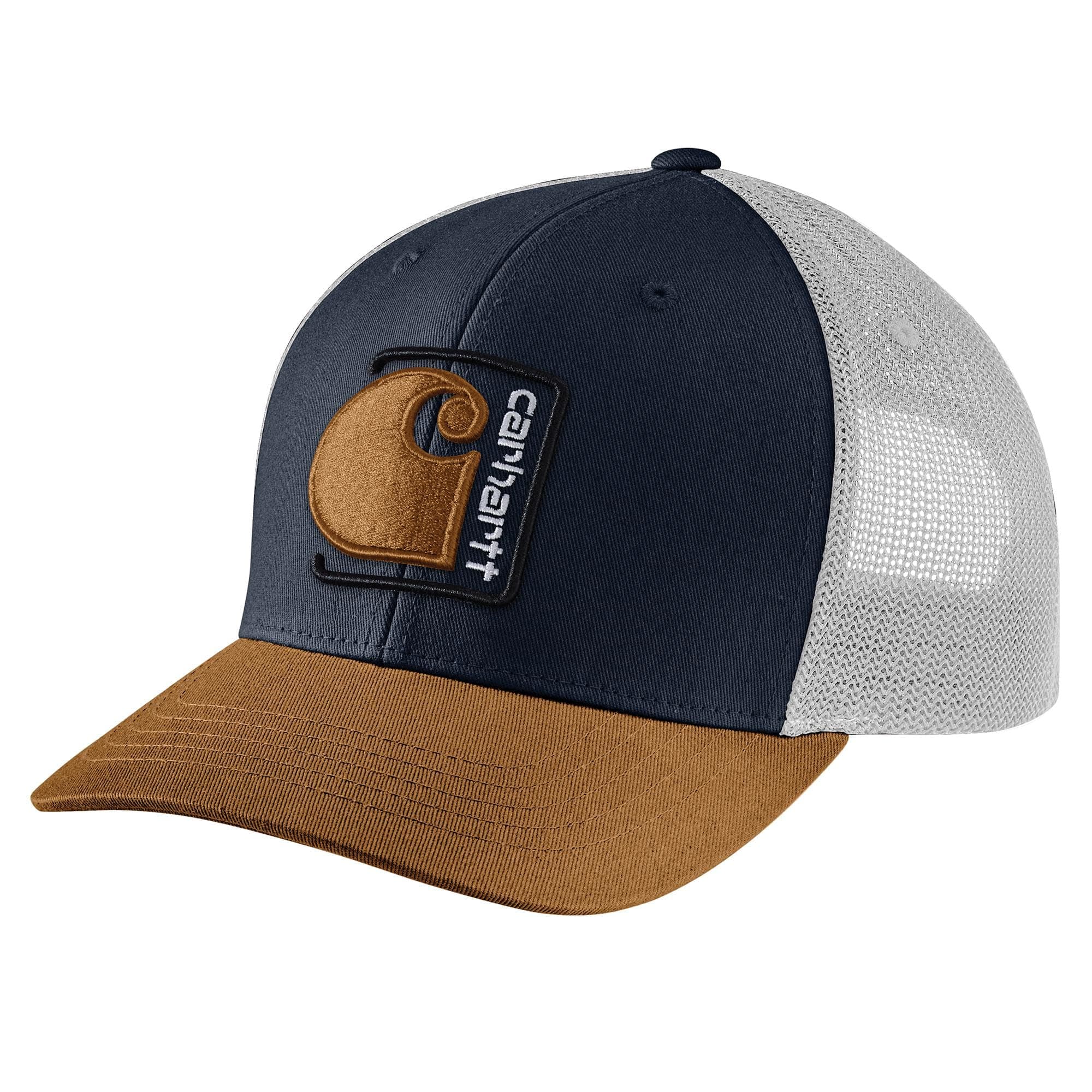 mens Canvas Mesh-back C Patch Cap Baseball Cap (pack of 1)