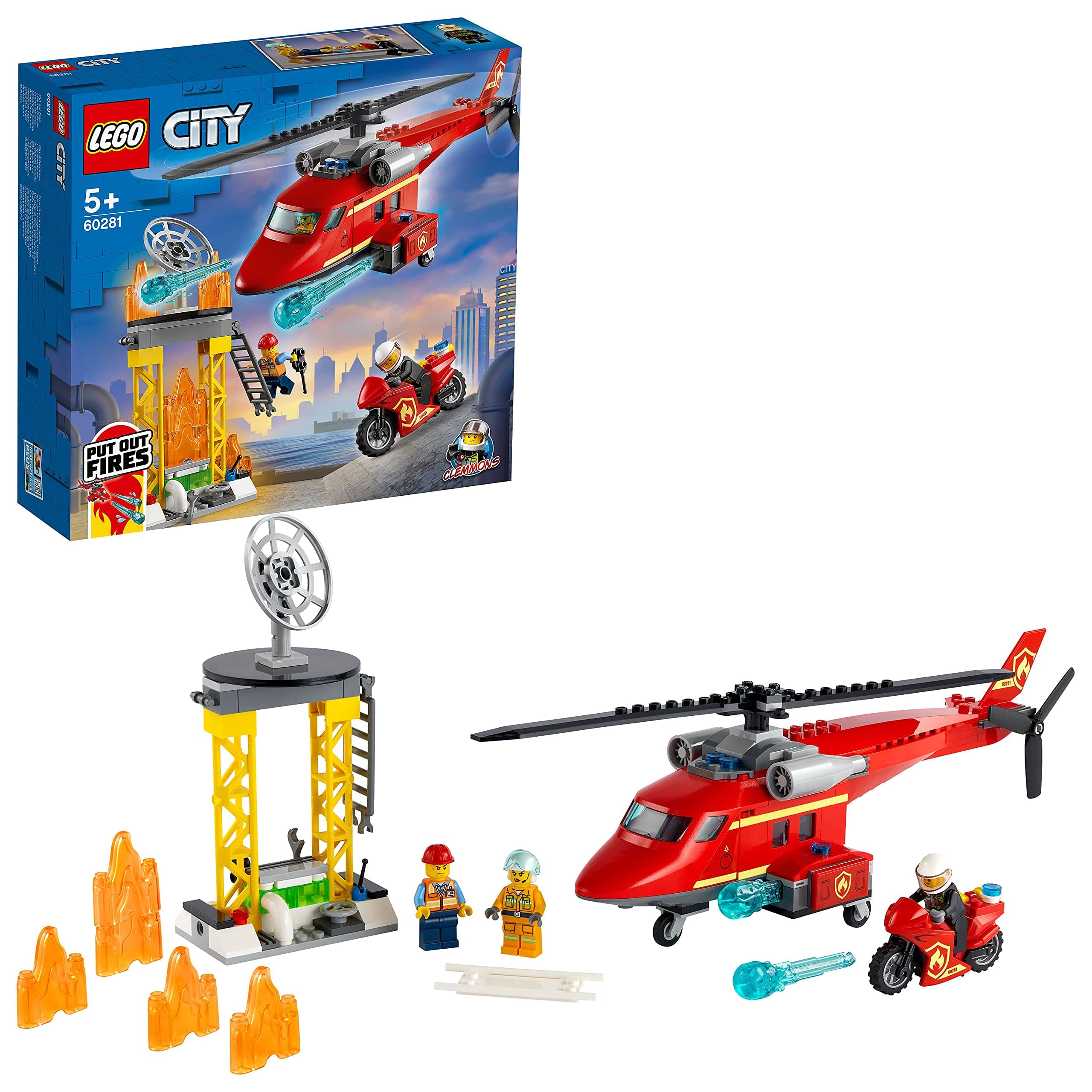 60281 City Fire Fire Rescue Helicopter
