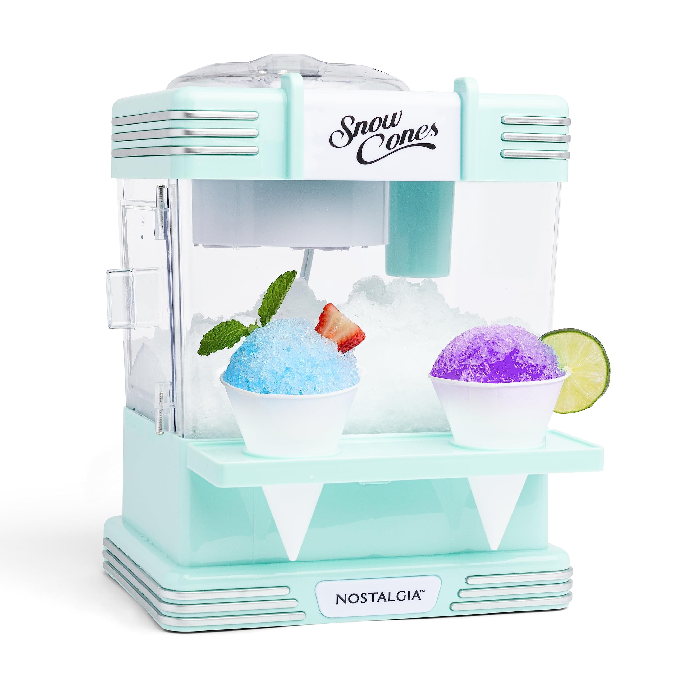 Large Snow Cone Shaved Ice Machine - Retro Blue