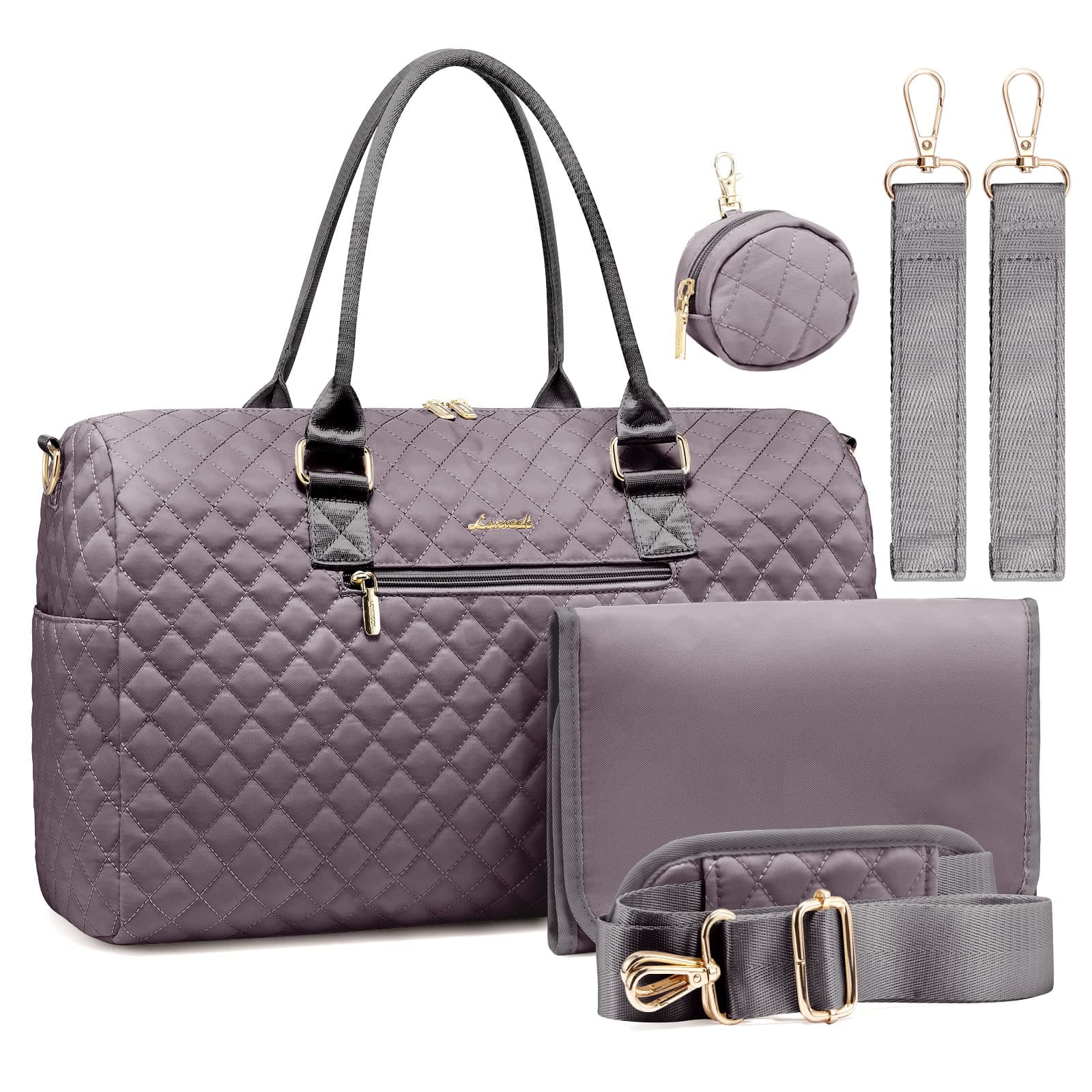 LOVEVOOK Diaper Bag Tote 5Pcs Set