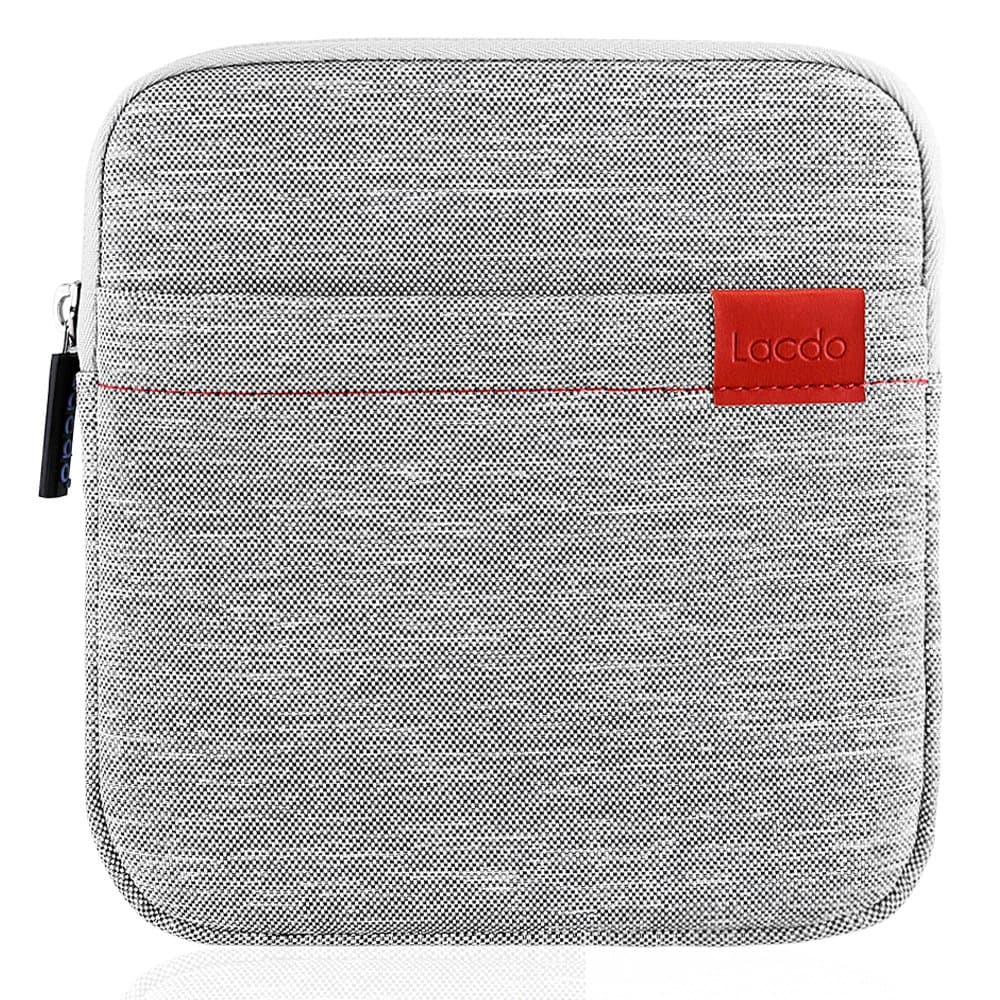 Lacdo Shockproof External CD DVD Hard Drive Sleeve Bag Pouch for Burner Player Writer Blu-Ray Apple USB SuperDrive, VersionTech/Asus/Dell/LG/HP Neoprene Portable Protective Storage Carrying Case,Gray