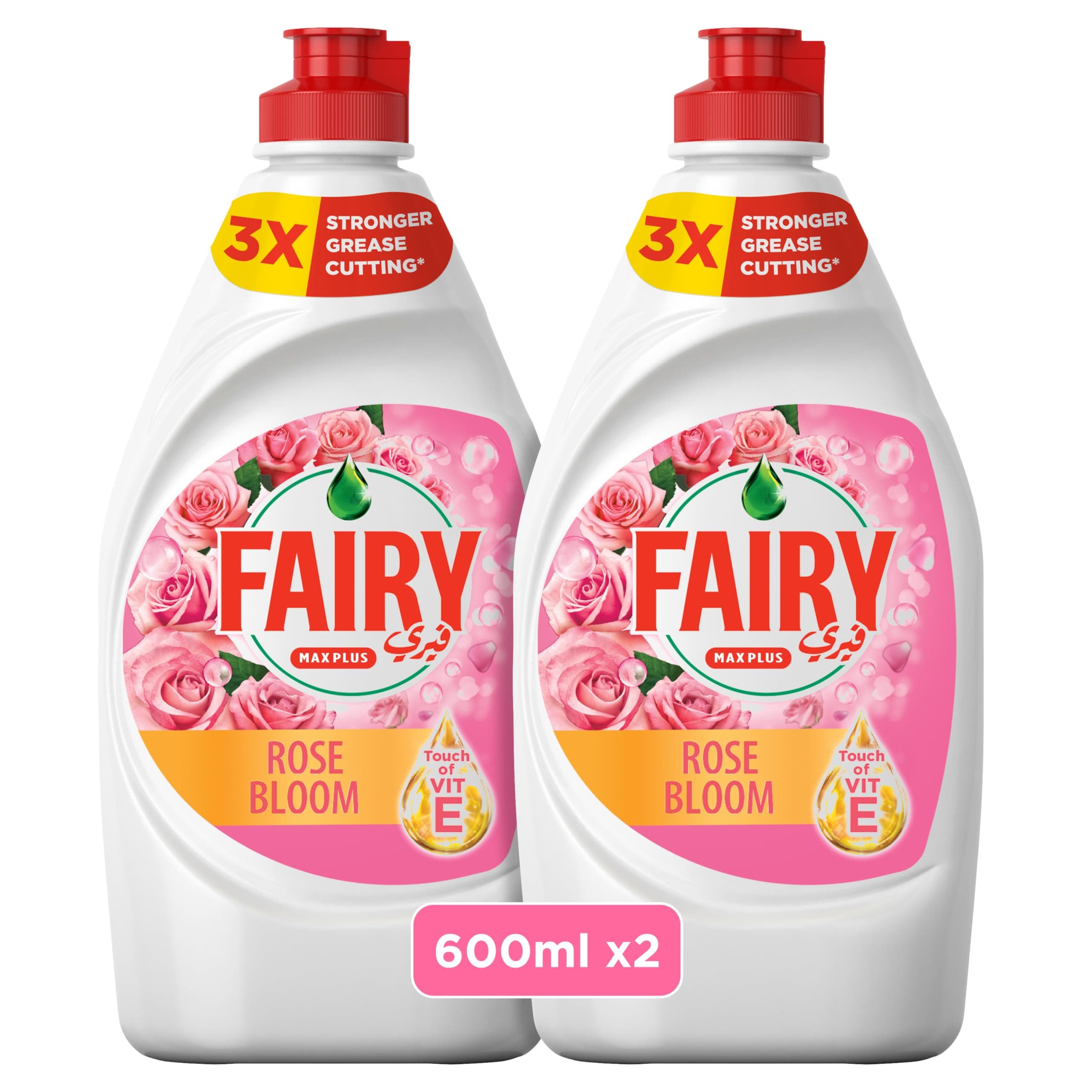 Dishwashing Liquid, Rose Bloom, 2x600ml