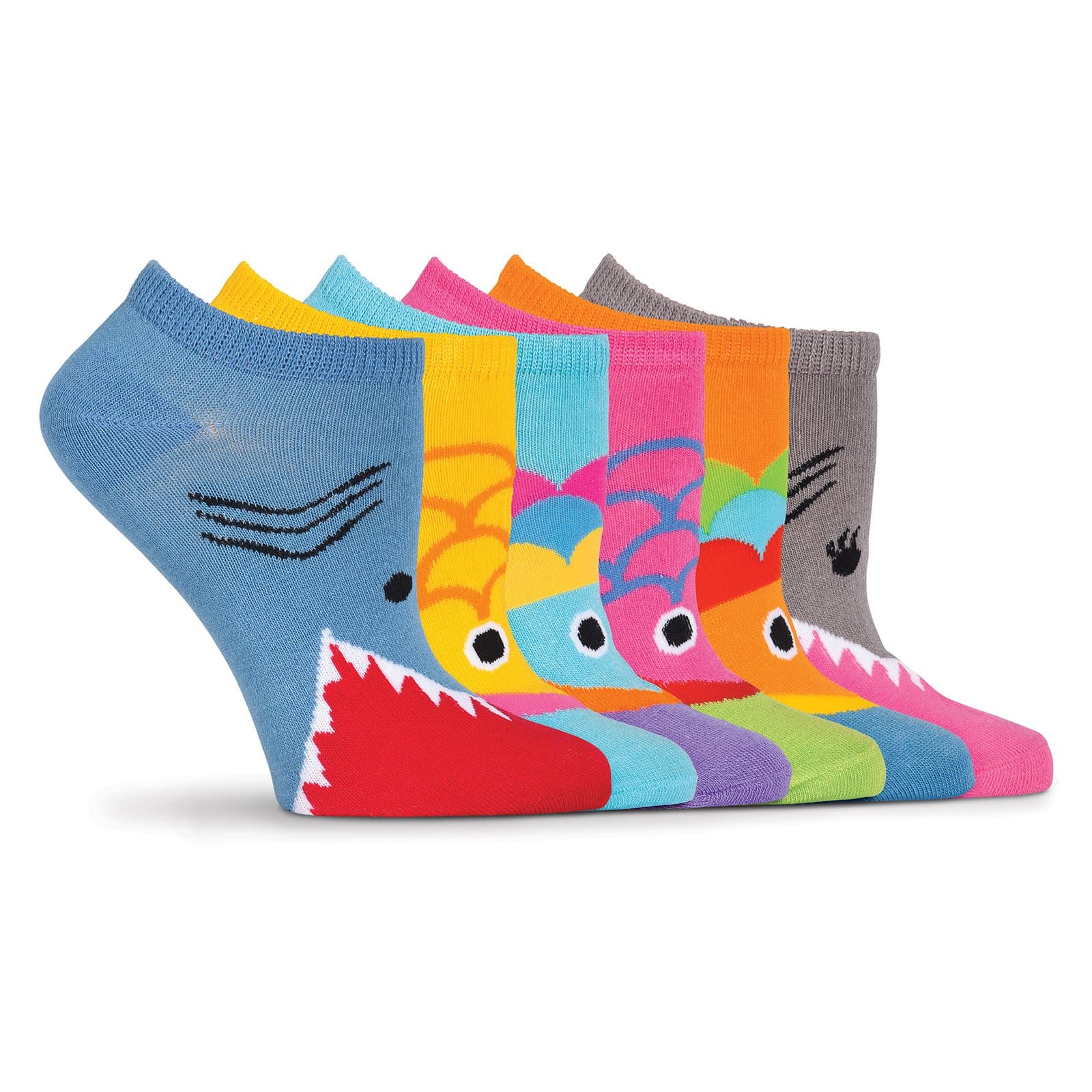 K. Bell women's Fun Food & Drink Low Cut Socks - 6 Pairs - Cool & Cute Novelty Gifts