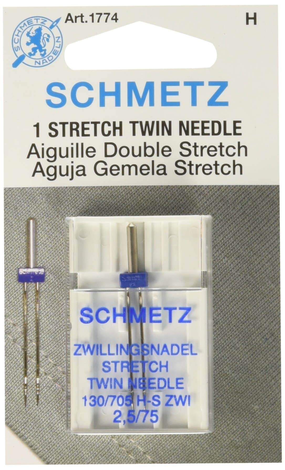 - Twin Stretch Machine Needle Size 2.5/75 1ct, Original Version, 1 Pack