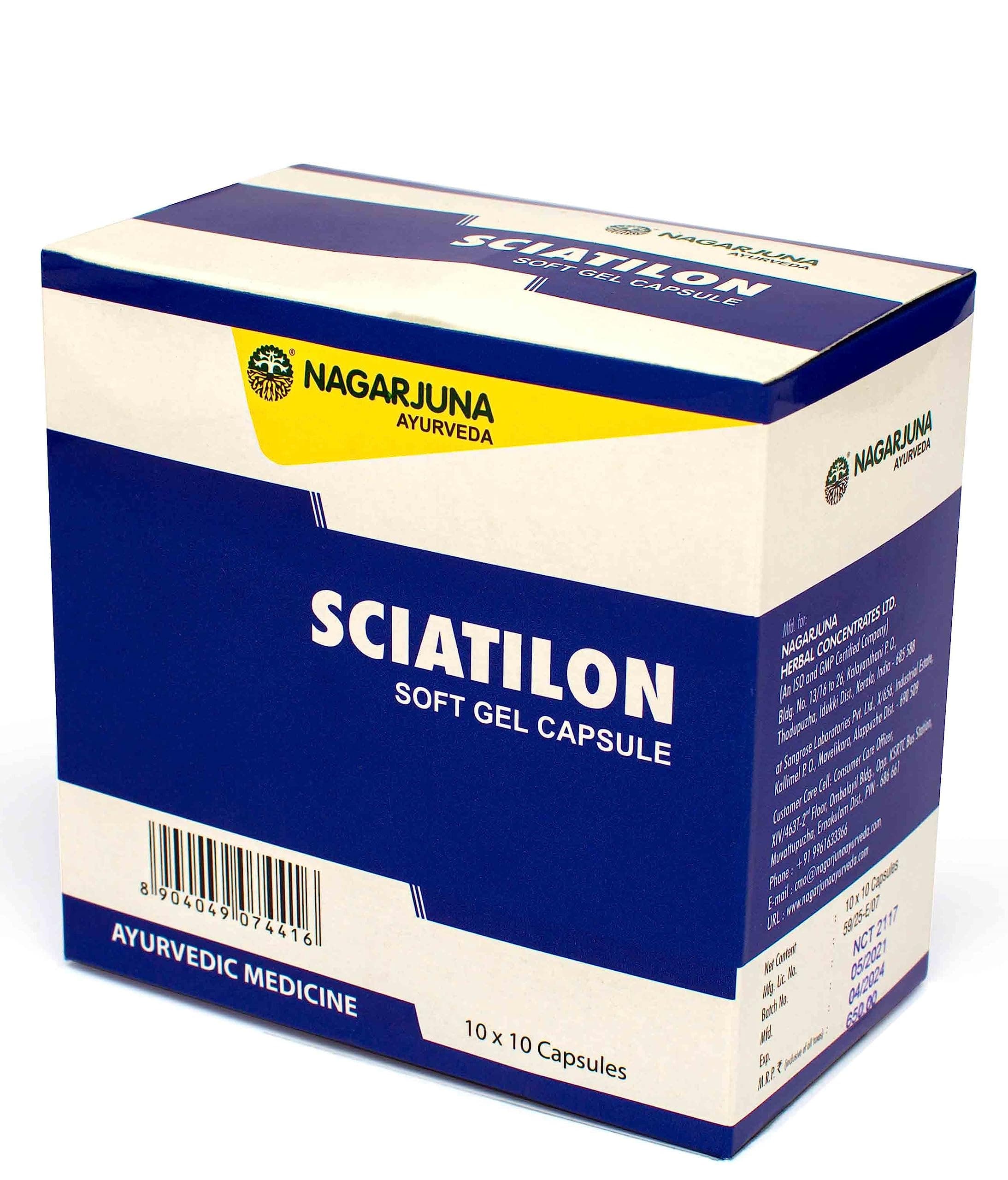Nagarjuna Sciatilon Soft Gel Capsule with Free Pachak Methi