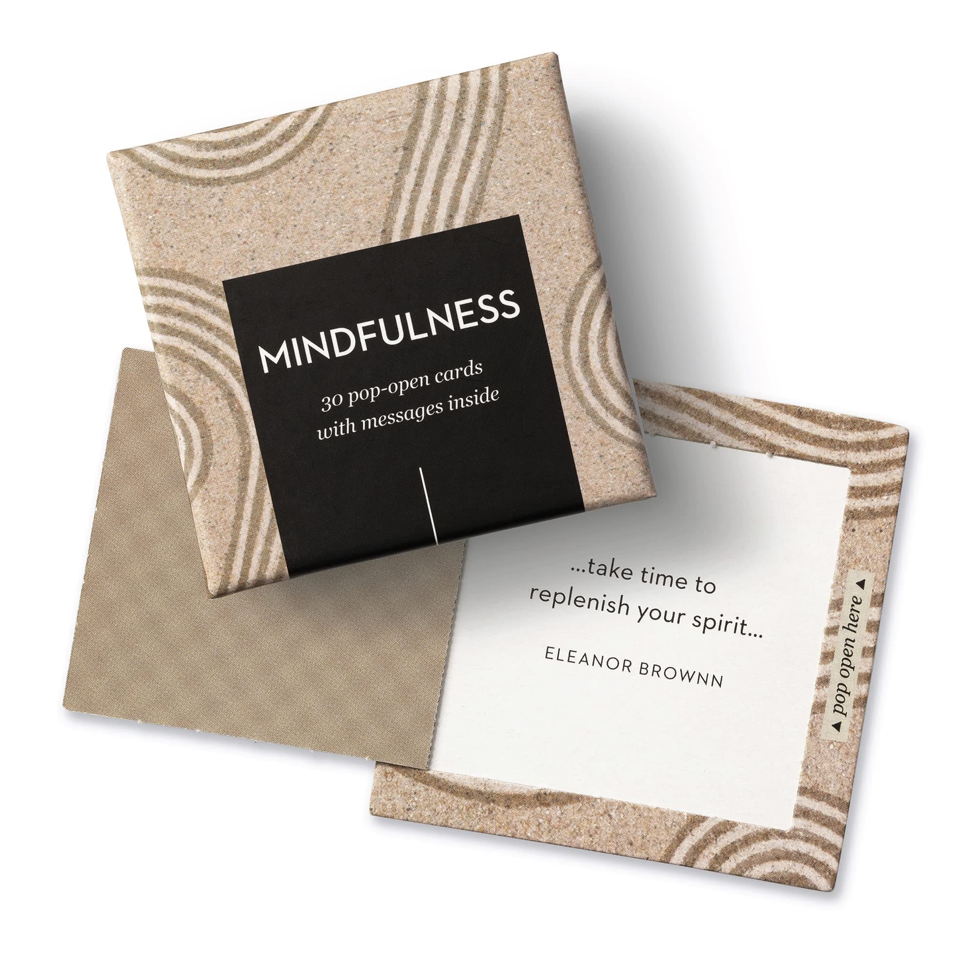 Compendium ThoughtFulls Pop Open Cards, Mindfulness, Pop Open Cards, 30 Cards with Different Inspirational Messages