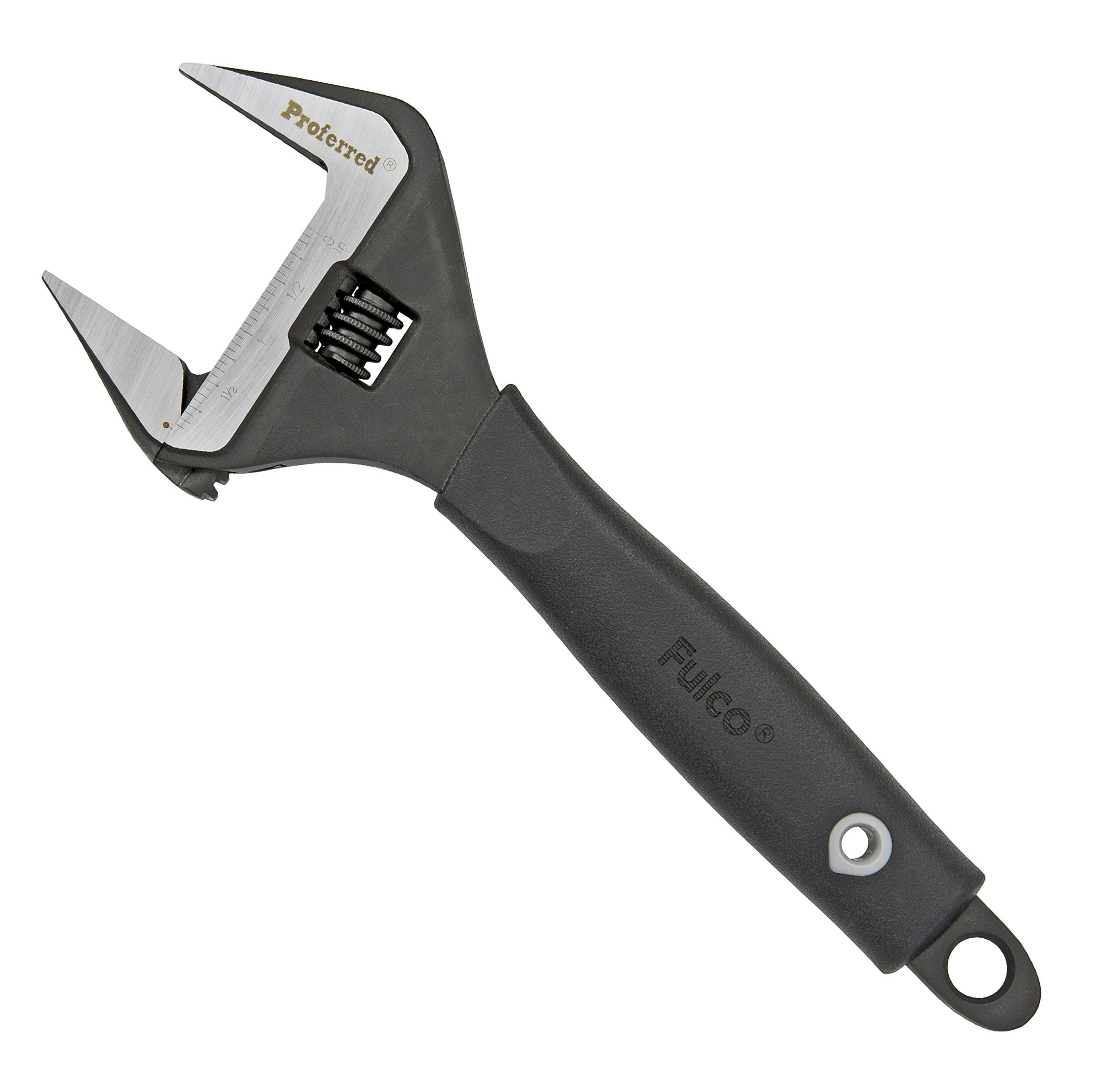 Plumbing Adjustable Wrench, Black Phosphate Finish, 4 Available Size Options 6-inch, 8-inch, 10-inch, 12-inch - T08003