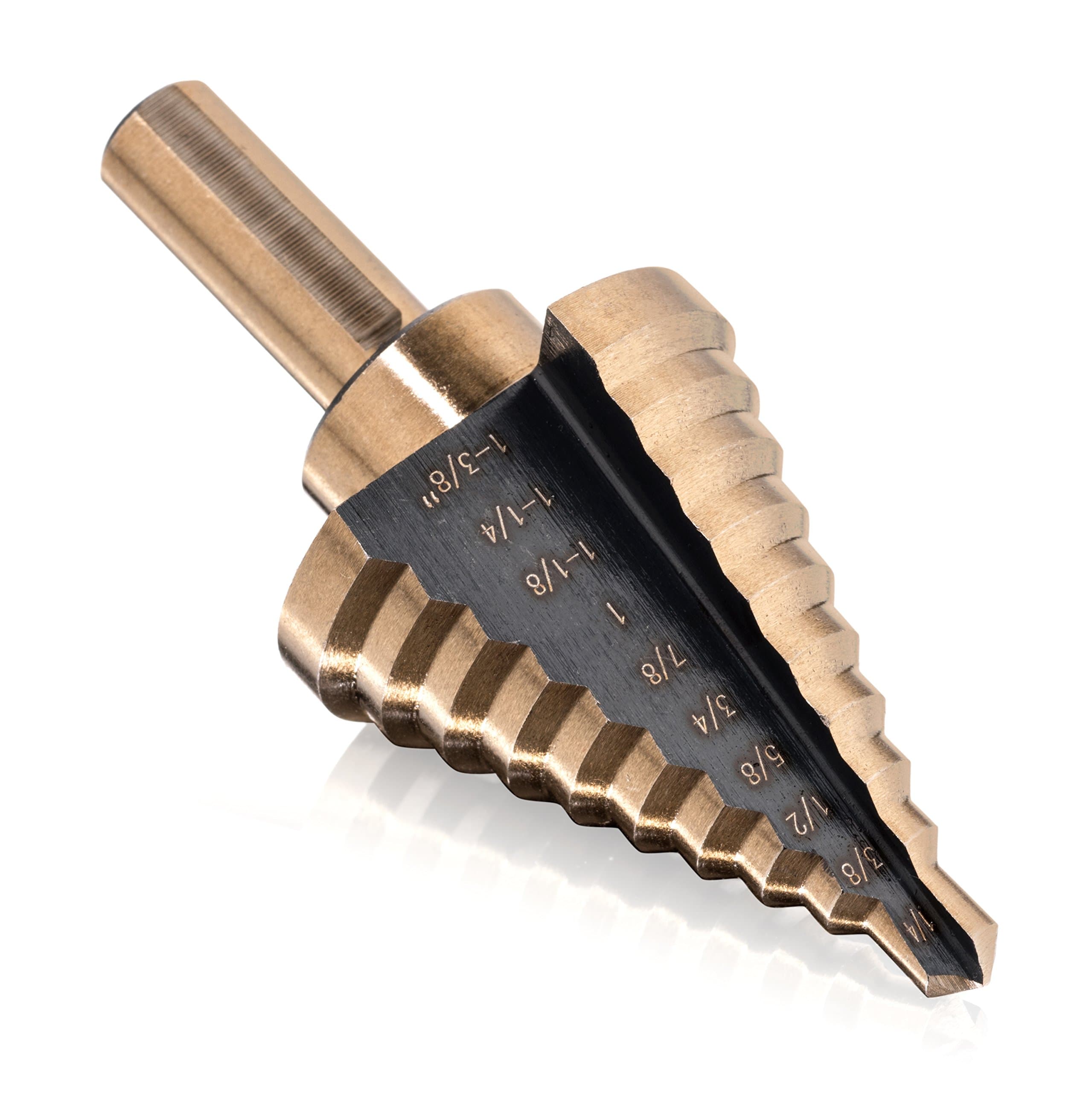 Step-Drill Bit- 4241 High Speed Steel Bits Cut Faster, Stay Cooler and Last Longer- Sizes 1/4" to 1 3/8"