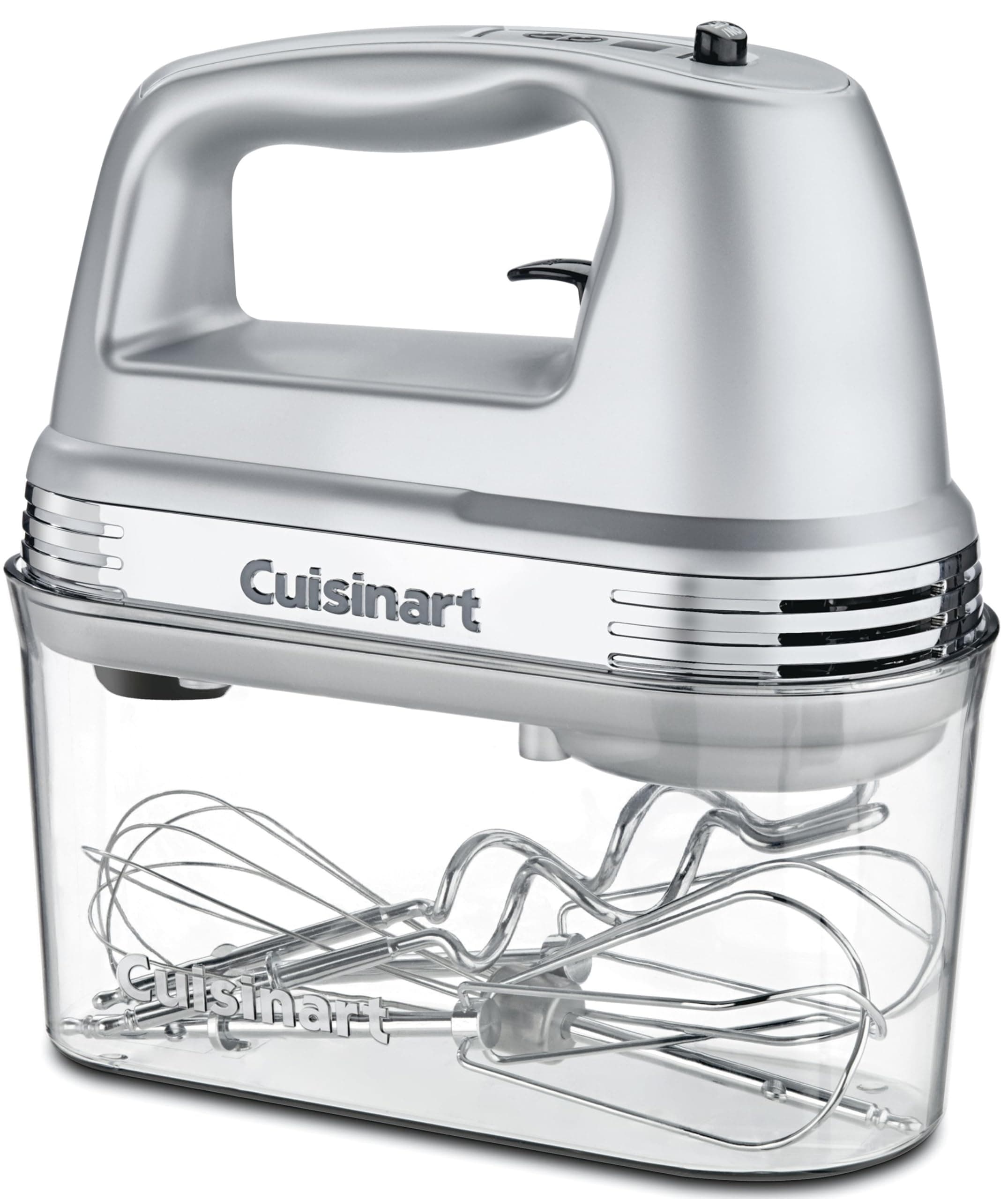 CUISINART HM-90BCS Brushed Chrome Power Advantage Plus 9-Speed Handheld Mixer with Storage Case.