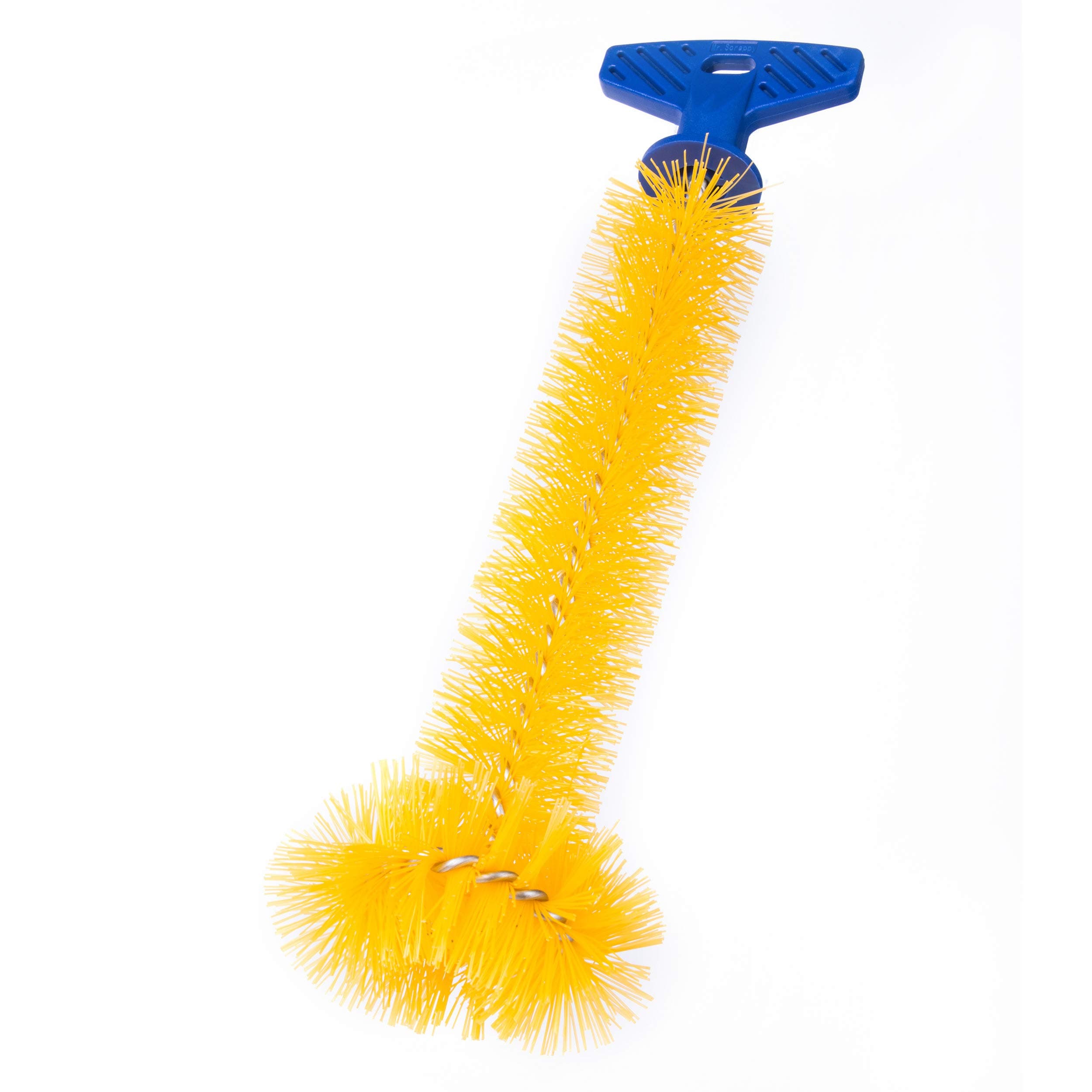 Mr. Scrappy Universal Garbage Disposal Brush, Sturdy Grip Handle, 11-Inches,Yellow