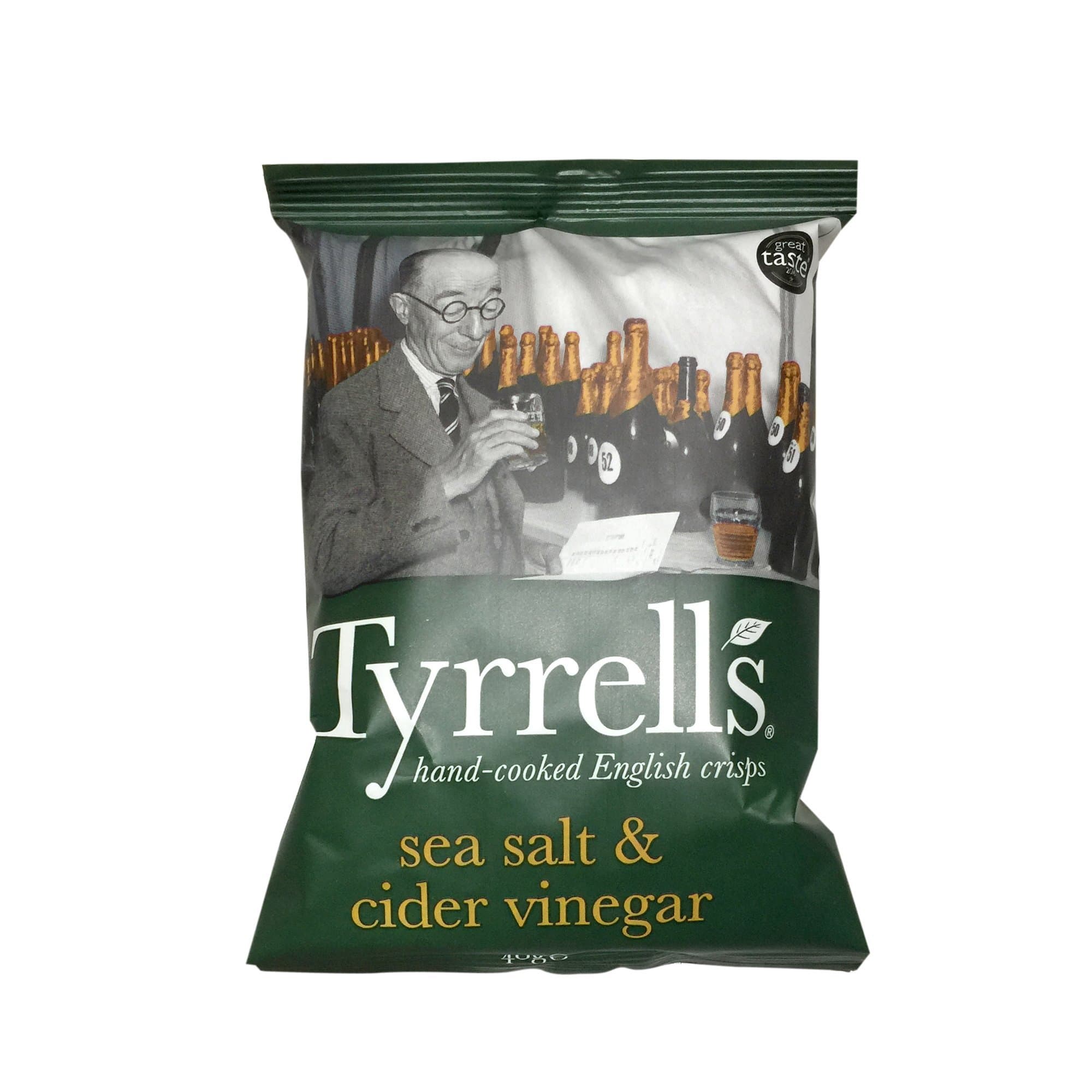 Tyrells Cider Vinegar Chips 40 g (Pack of 24)