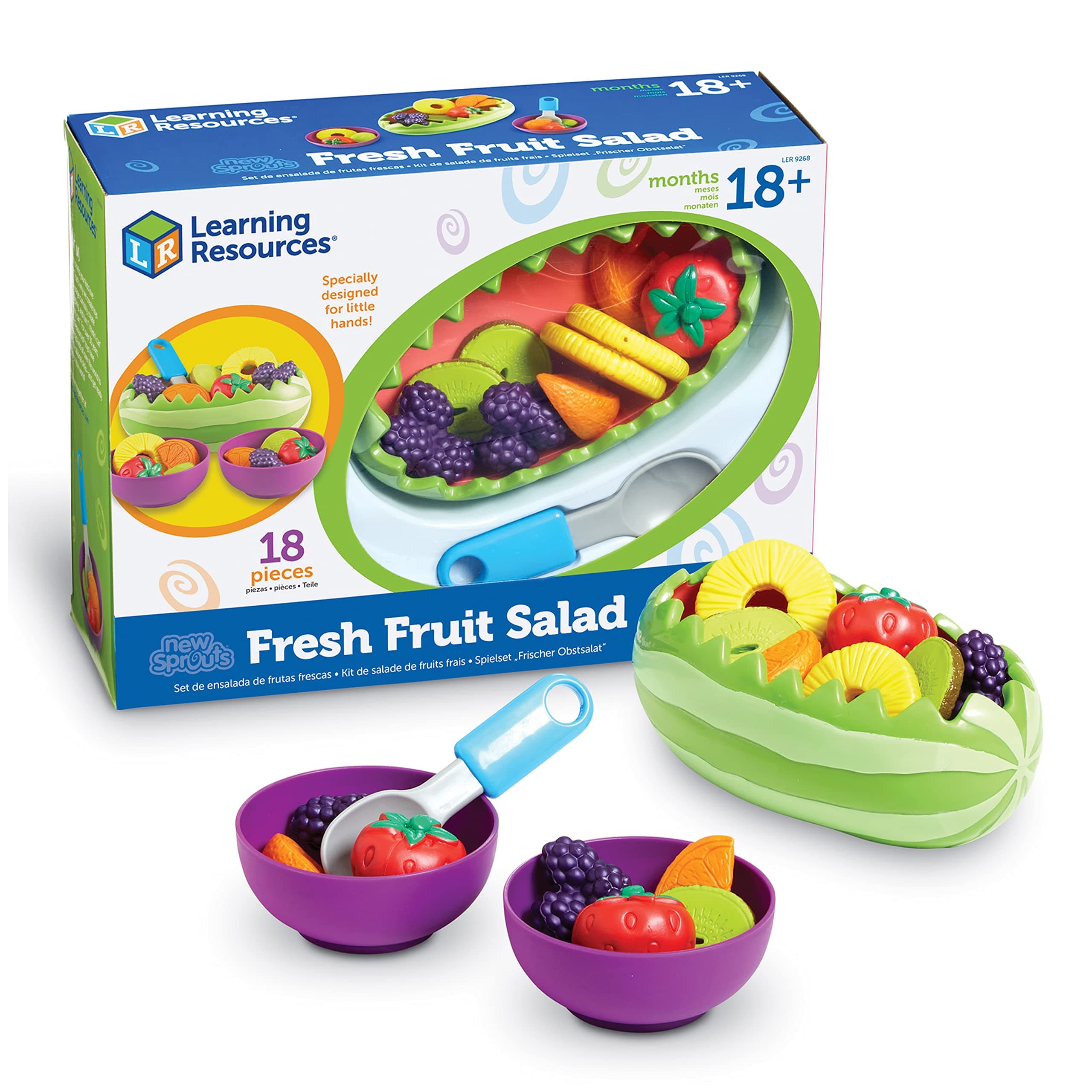 New Sprouts Fresh Fruit Salad, Pretend Play Food, Play Food for Toddlers, EYFS, Toddler Kitchen Play Toys