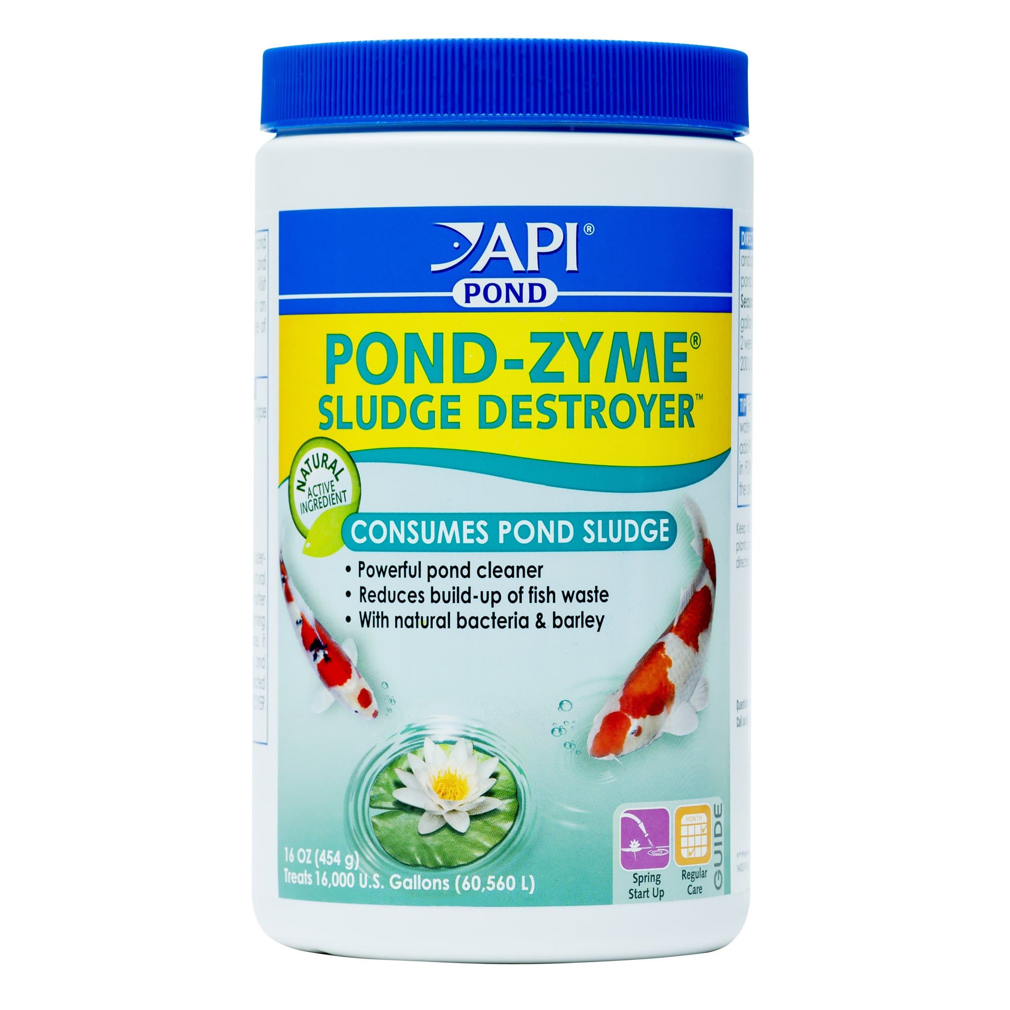 POND-ZYME SLUDGE DESTROYER Pond Cleaner With Natural Pond Bacteria And Barley, 1-Pound Container