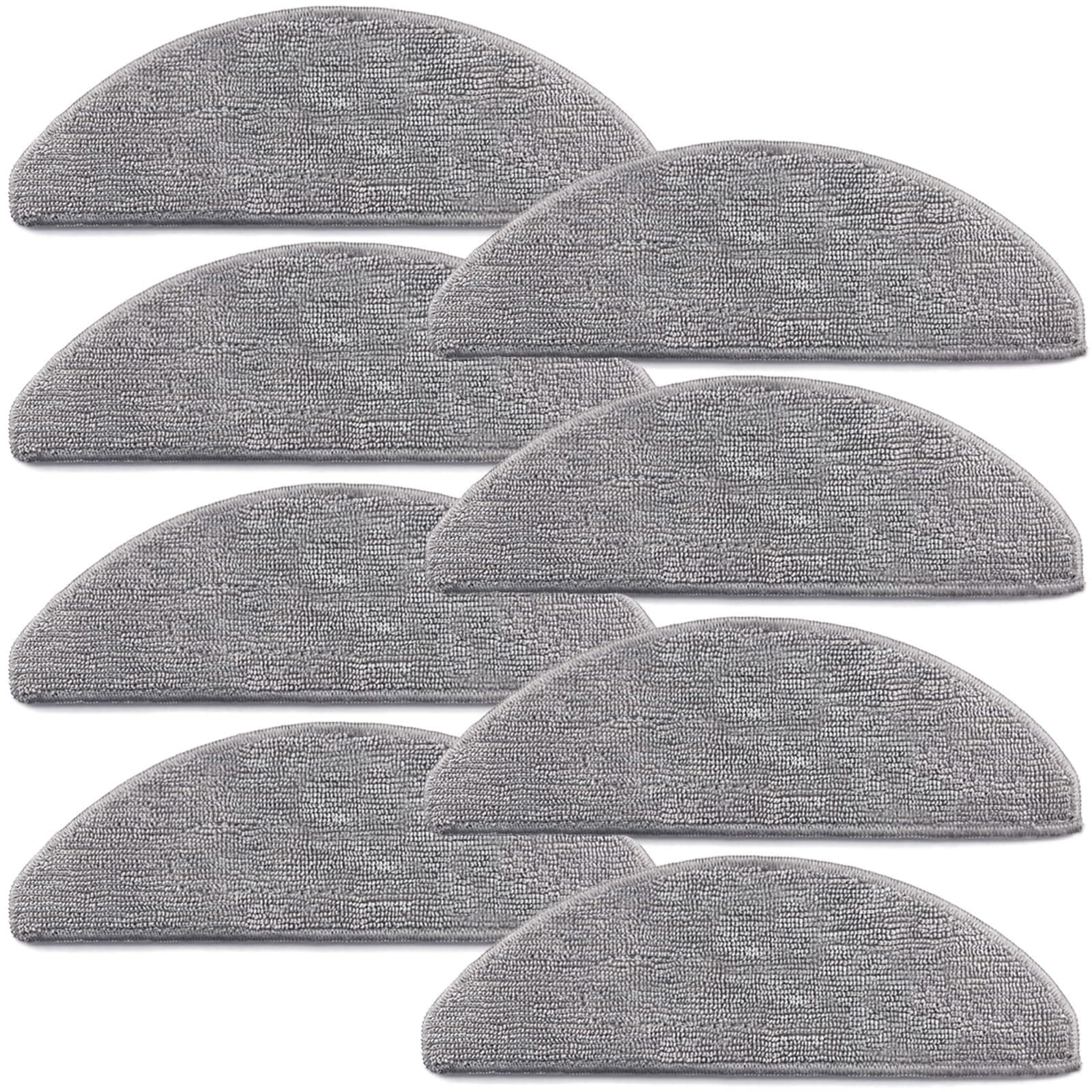 Tivcroxs 8 Pack Black Polycarbonate Mop Pads Compatible with iRobot Roomba Combo i5, i5+, j5, j5+ Robot Vacuum Cleaner, 8 Pack Washable and Reusable Mop Pads