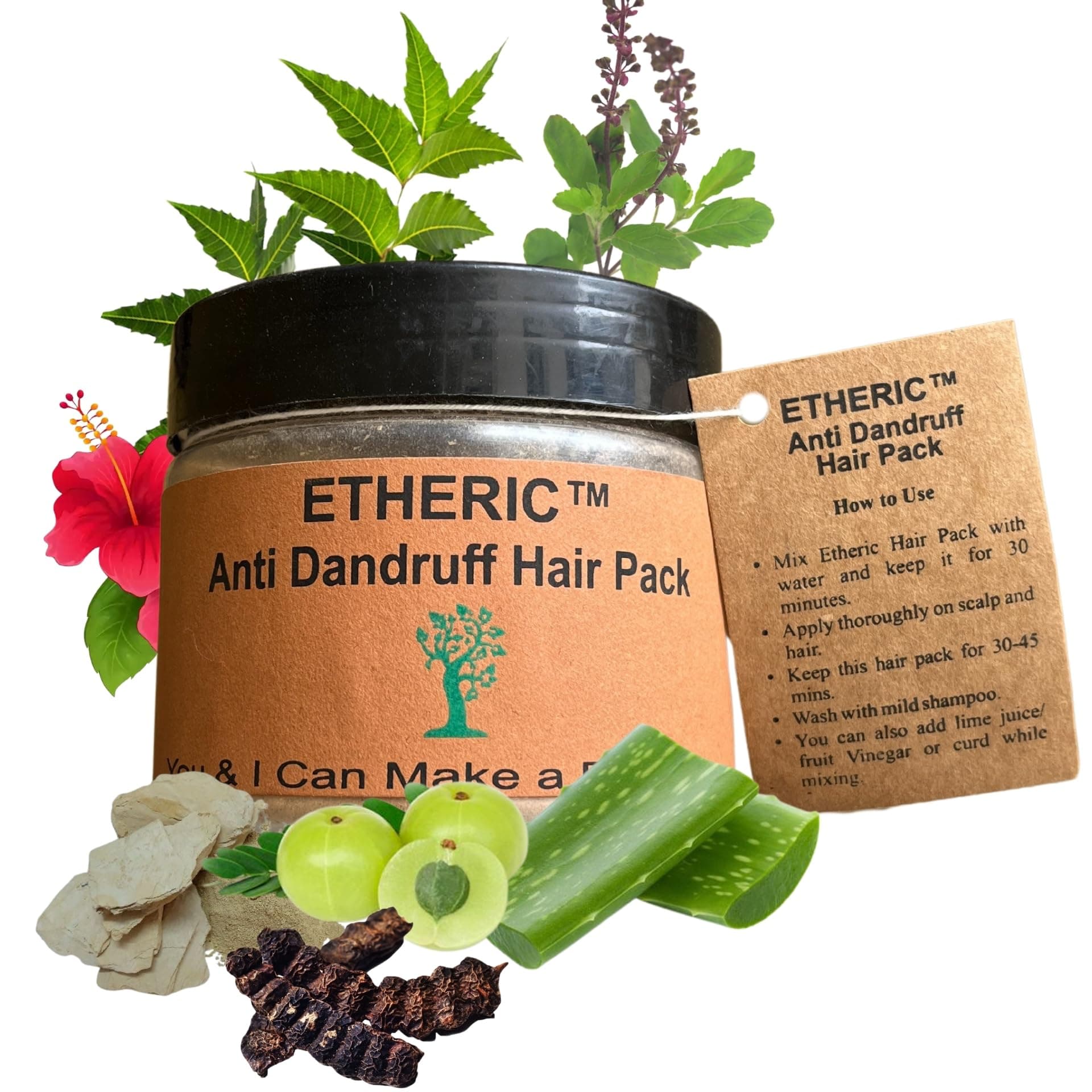 ETHERIC Anti Dandruff Hair Pack, 150g