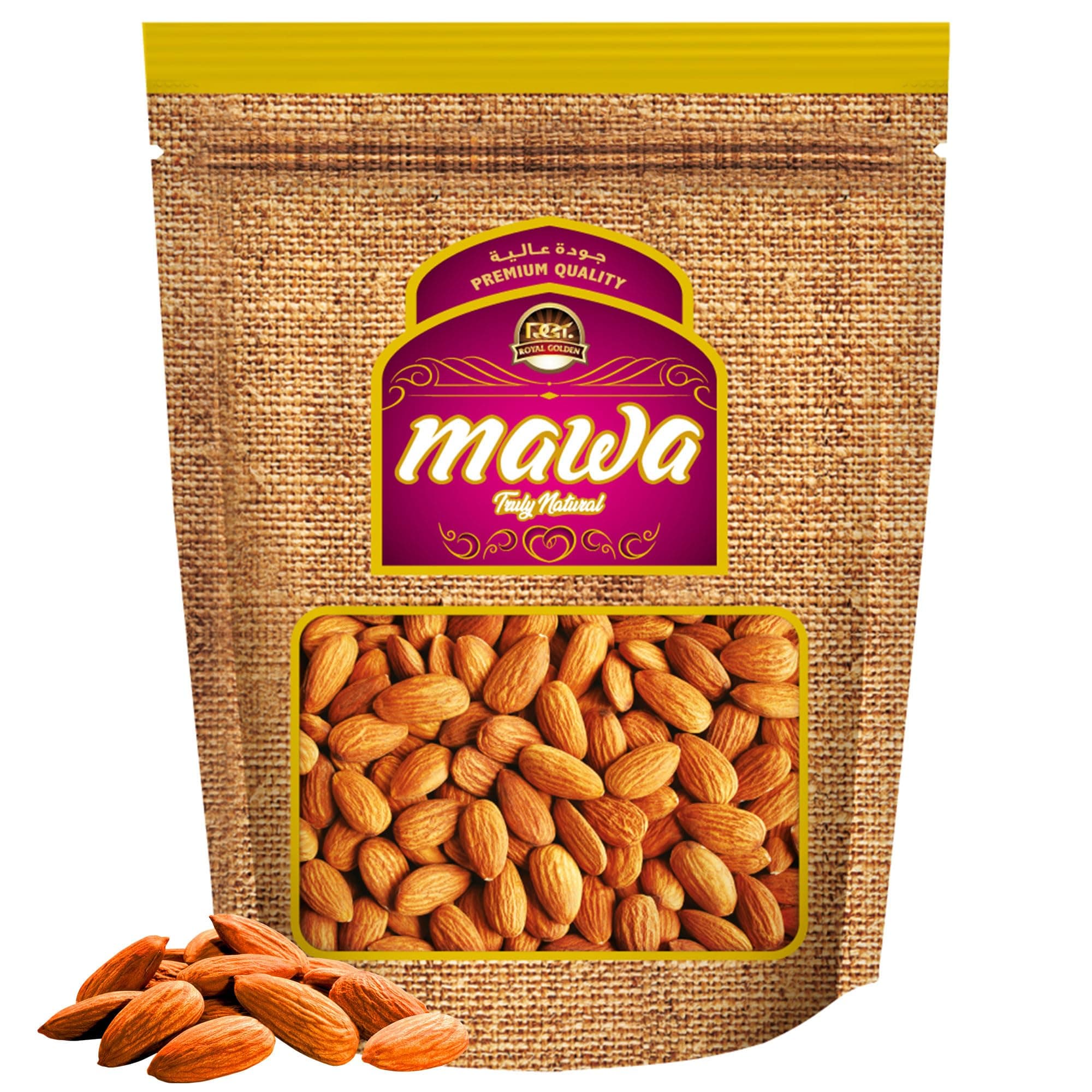 Jumbo Raw Almond Kernels, 400g