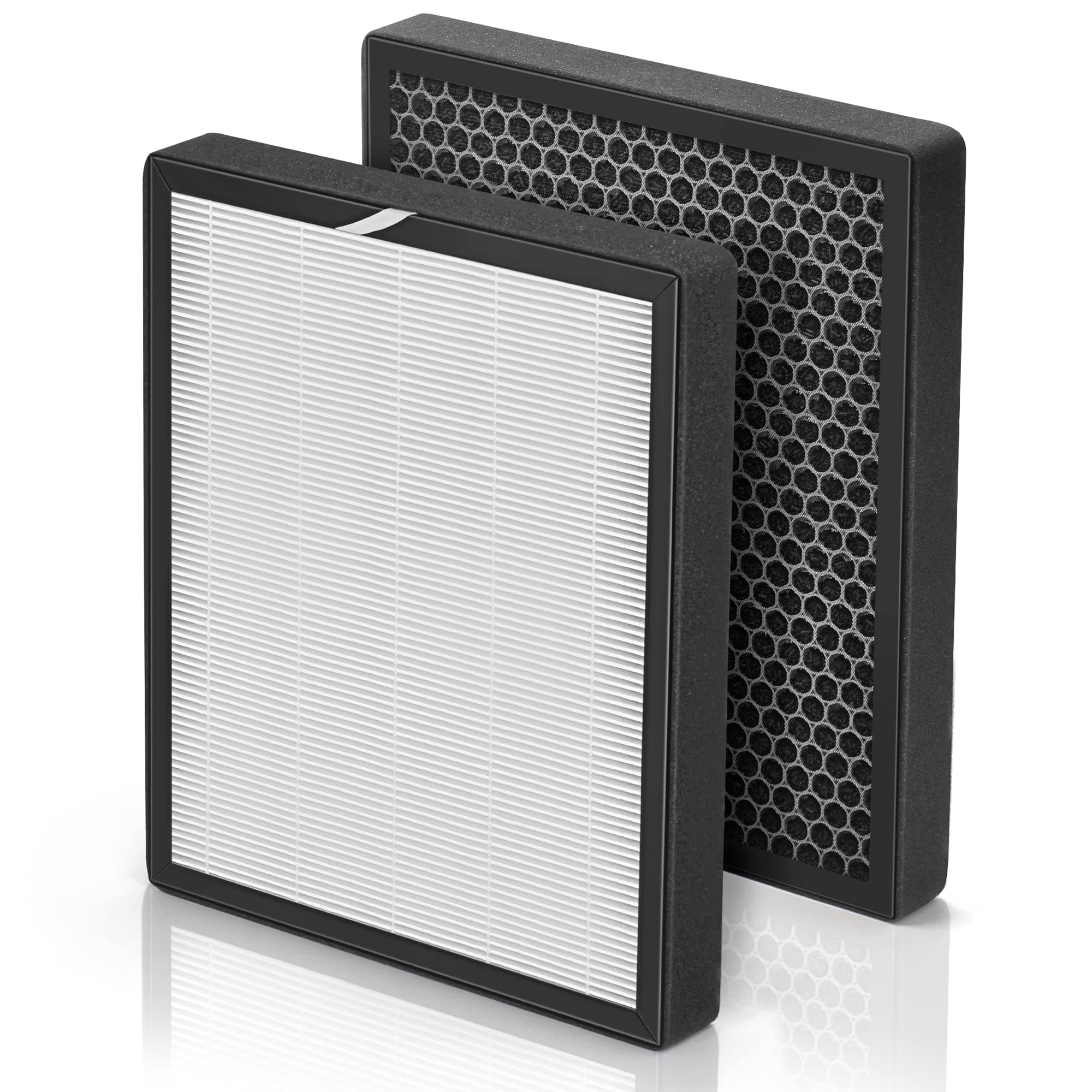 XJ-3800 Replacement Filter Set Compatible with Surround Air Intelli-Pro XJ-3800 Air Purifer Smart True Air Clenaer for Home, H13 HEPA, HEPA Pre-Filter