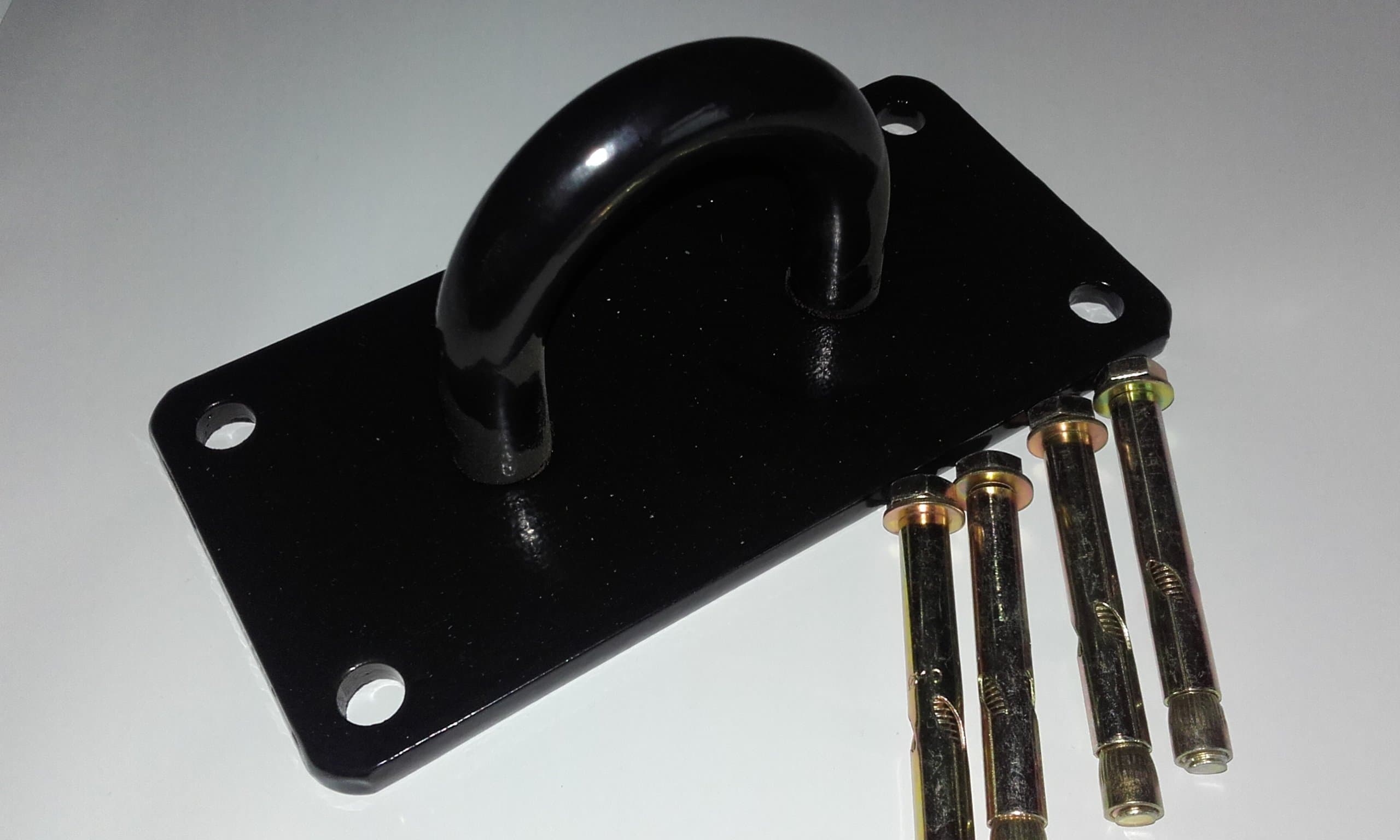 Black Battle Rope Loop Gym Equipment Anchor