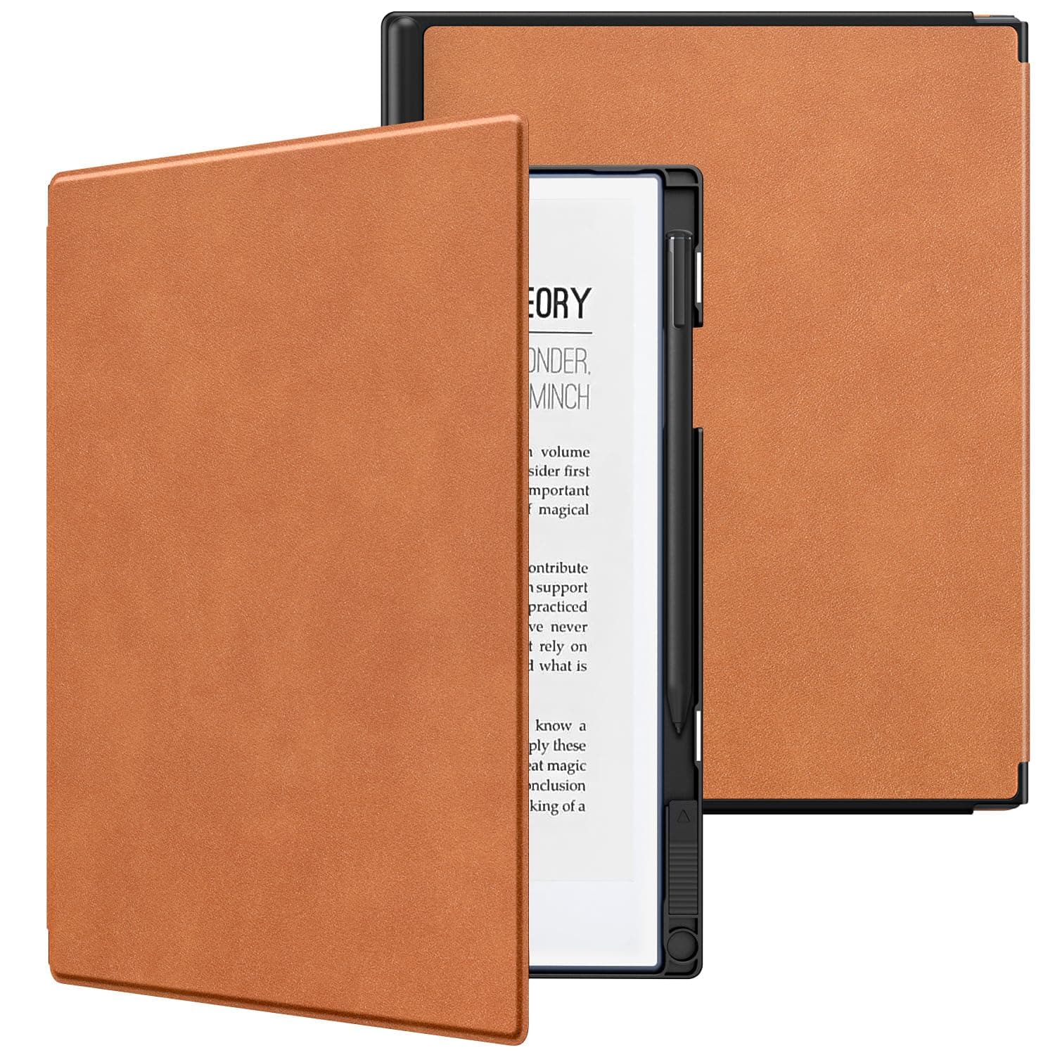 TiMOVO Case Compatible with Remarkable 2 Tablet, Slim Lightweight Stand Case with Hard Back & Pen Holder, Compatible with Remarkable 2 Paper Tablet 10.3 Inch 2020, Vintage Brown