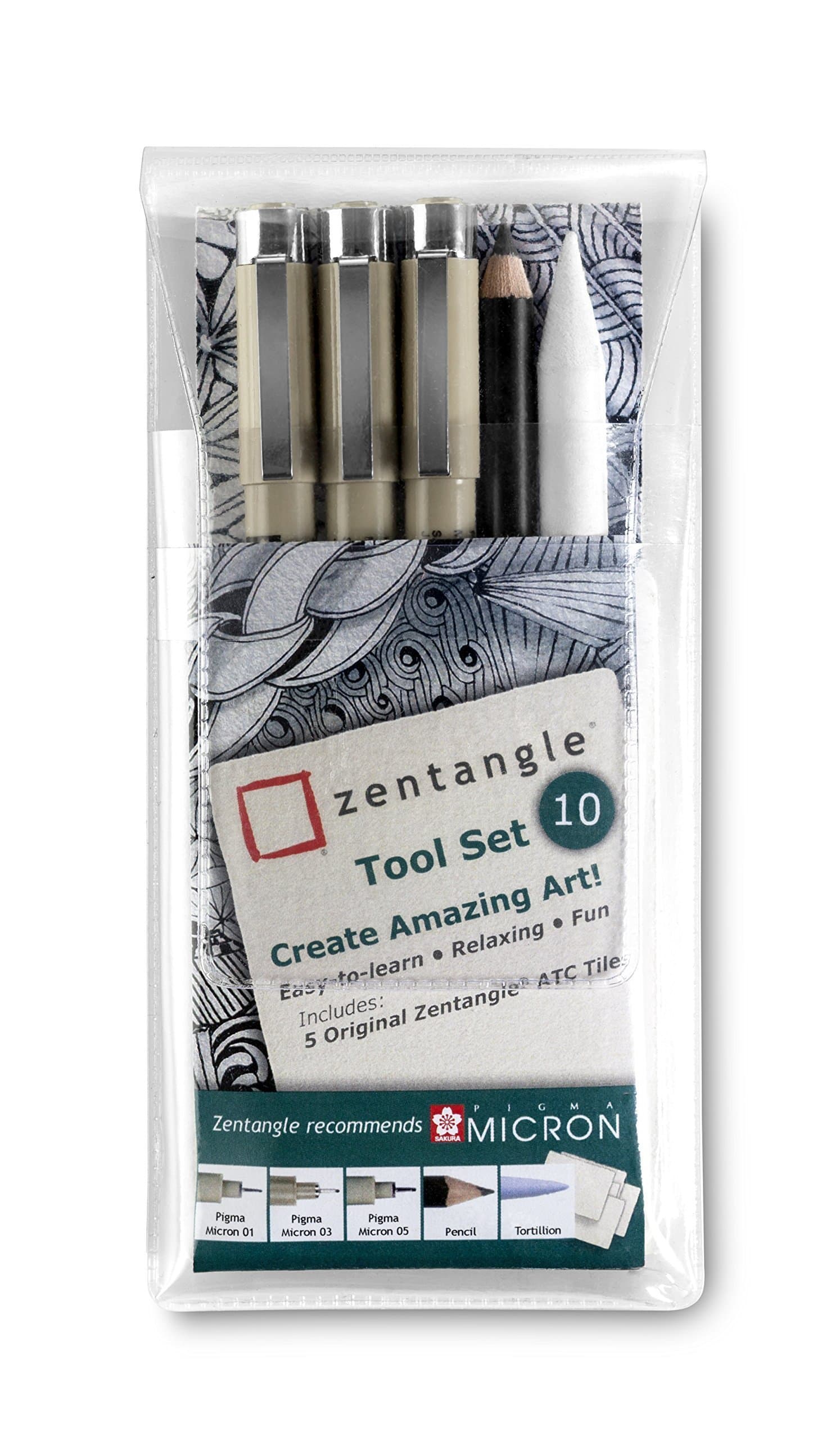 Sakura Zentangle tool set | 10 pieces (Z10PTGB)