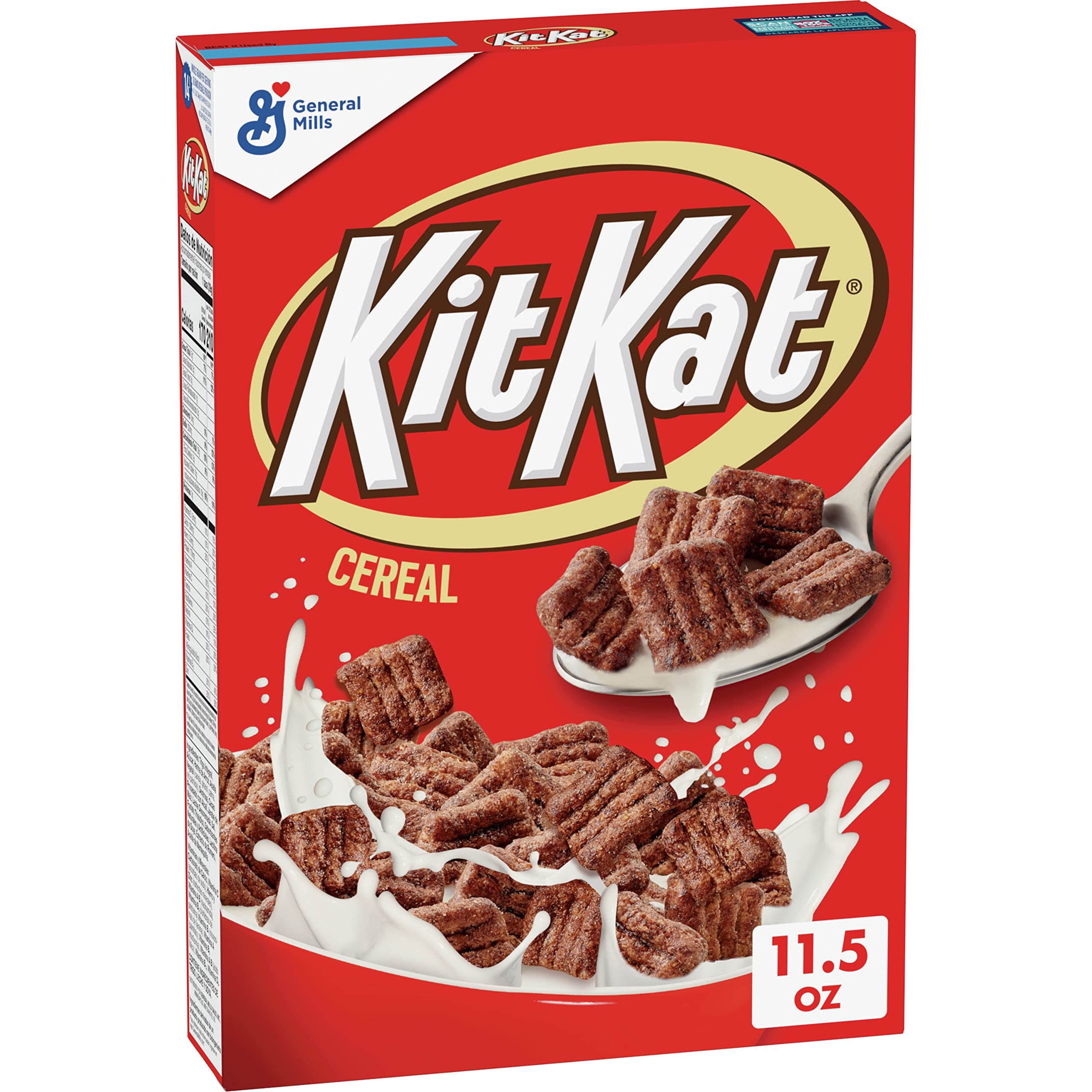KIT KAT Chocolatey Cereal, Crispy Breakfast Cereal Made with Whole Grain, 11.5 oz