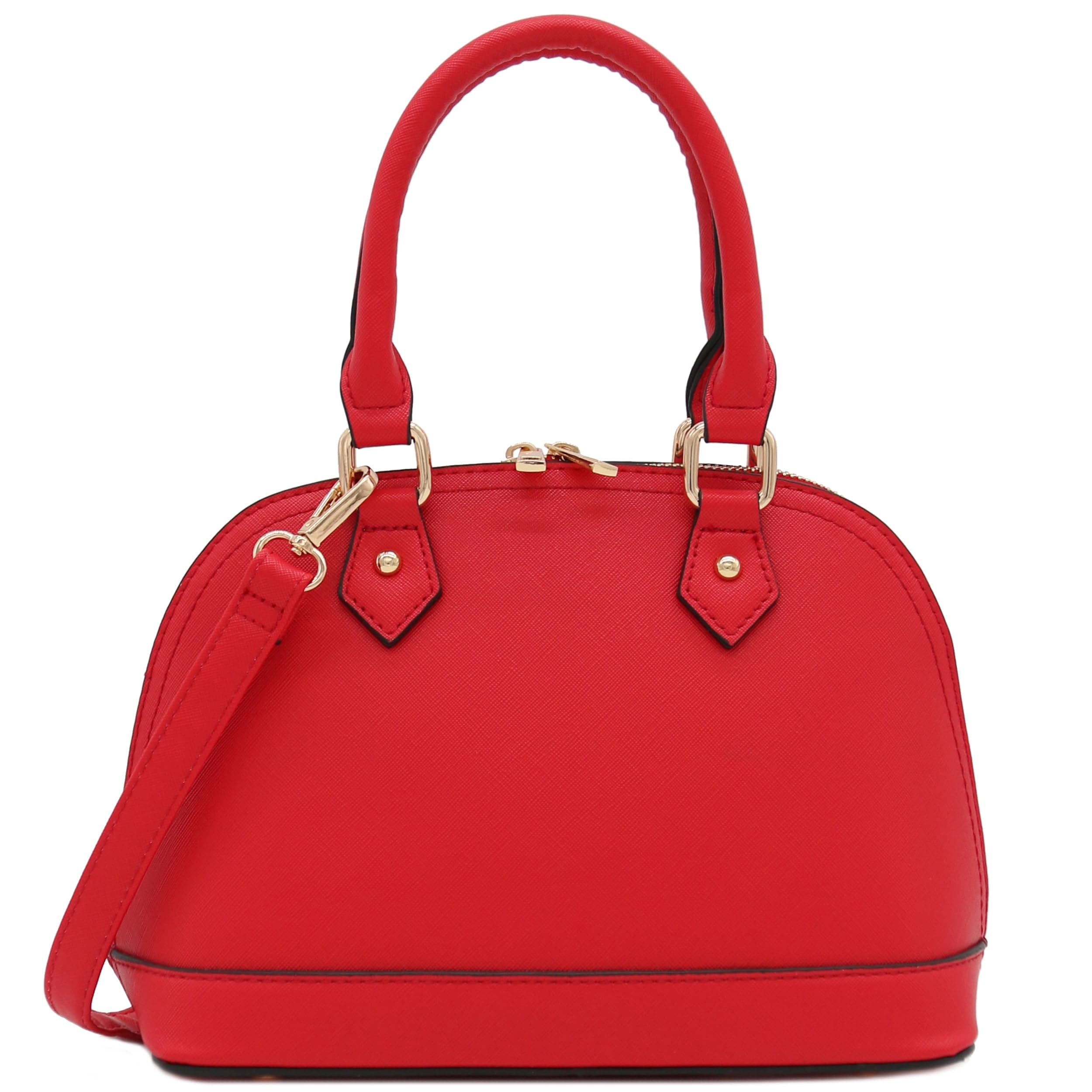 Zip-Around Saffiano Classic Dome Satchel