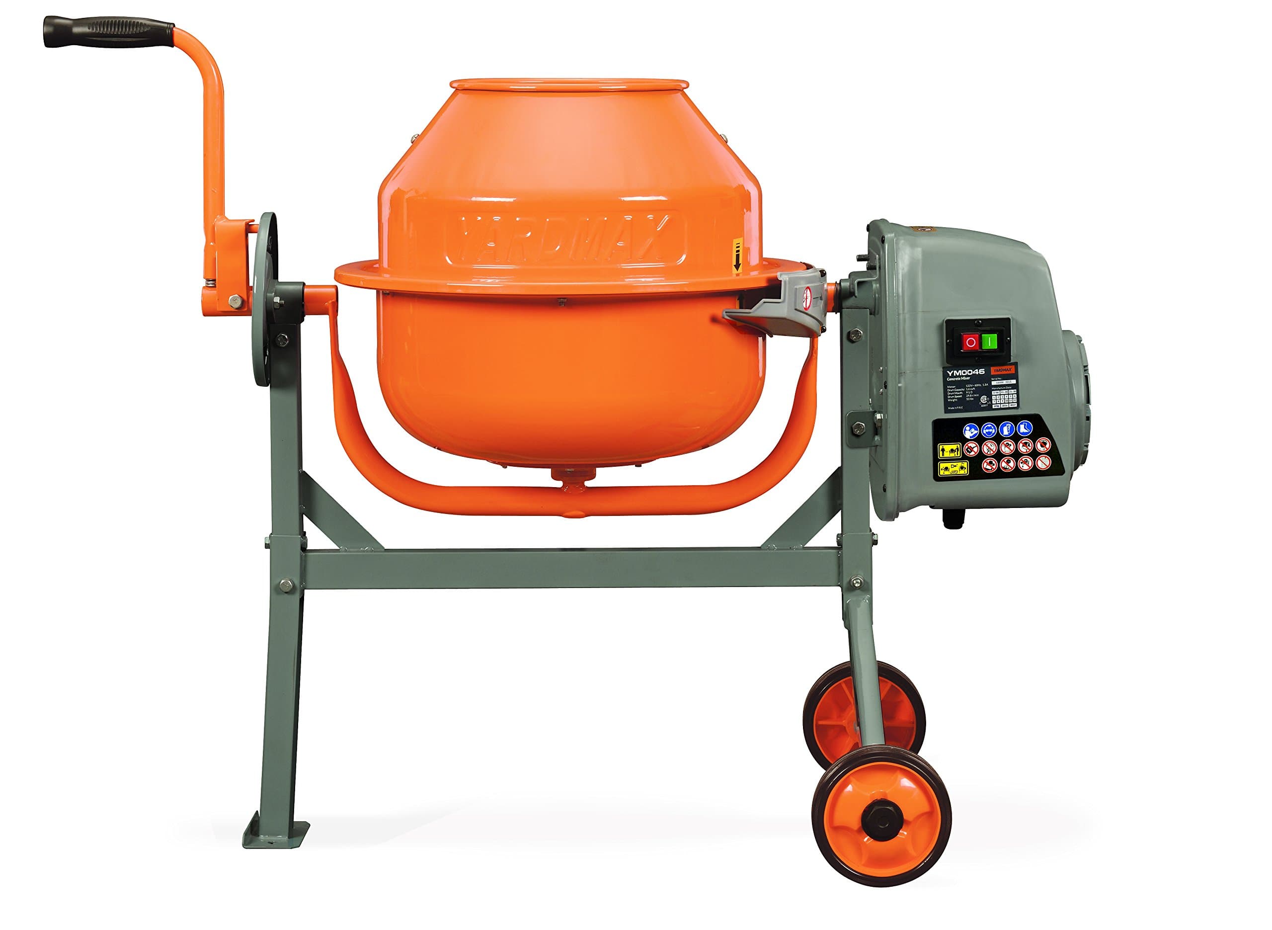 YARDMAX YM0046 1.6 Cu. Ft. Concrete Mixer