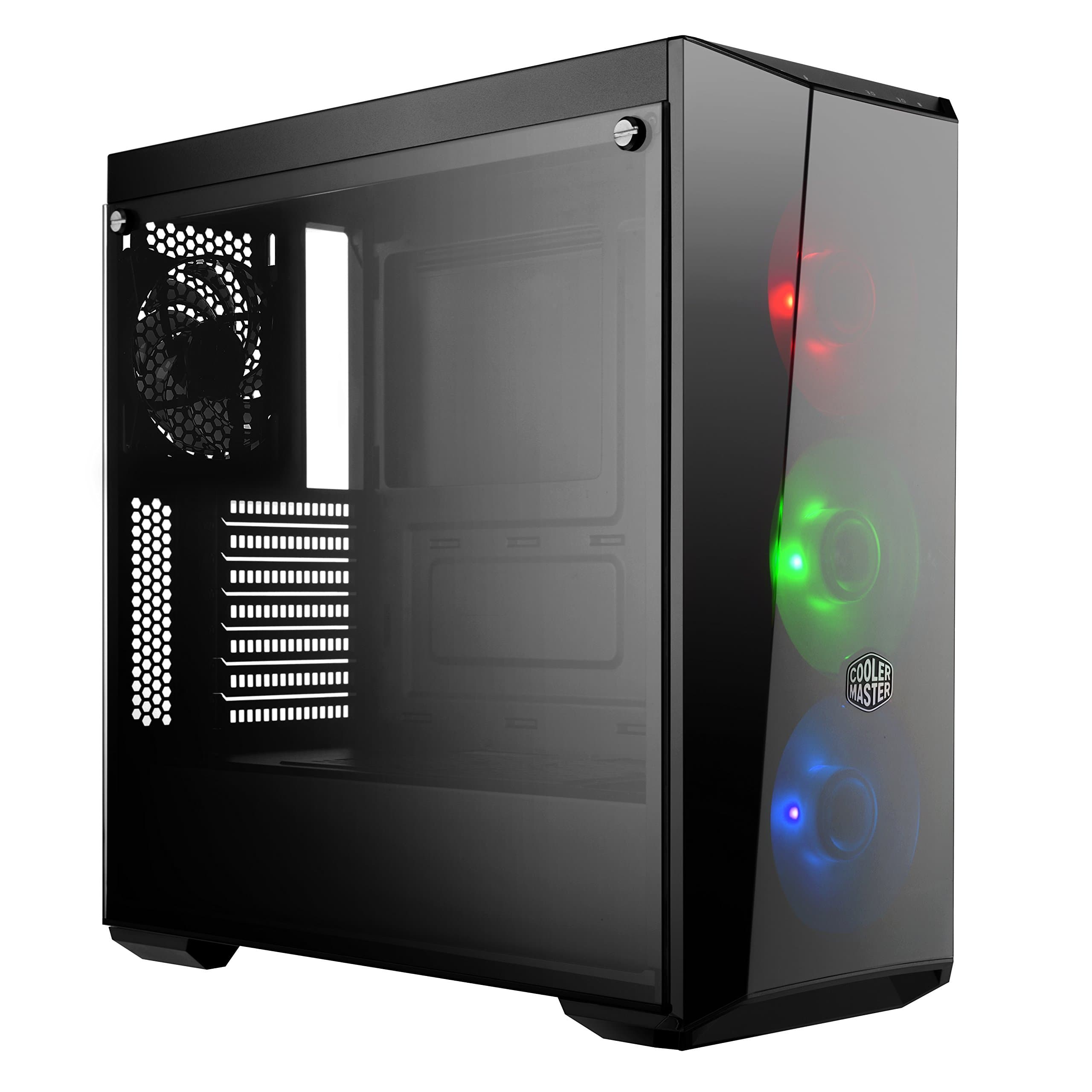 Cooler Master MasterBox Lite 5 RGB Computer Case 'ATX, Micro-ATX, Mini-ITX, Includes 3 x 120mm RGB Fans, Tempered Glass Side Panel' MCW-L5S3-KGNN-02