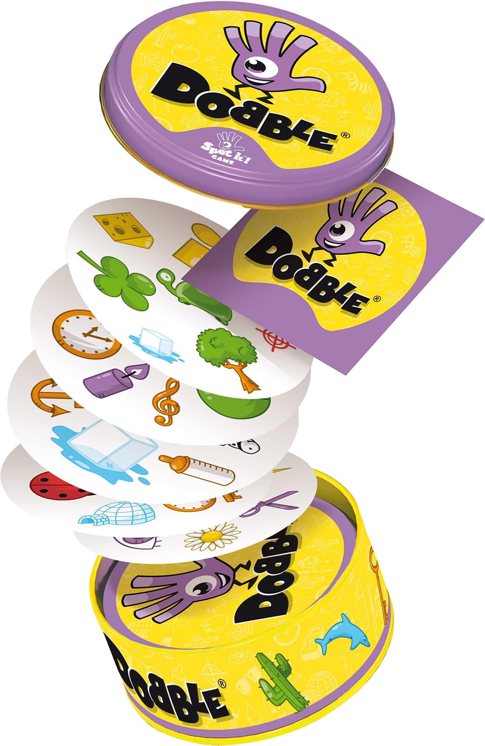 Kid's Dobble, Visual Perception Card Game (Multicolour, Ages 6 and Above, 2 to8 Players)