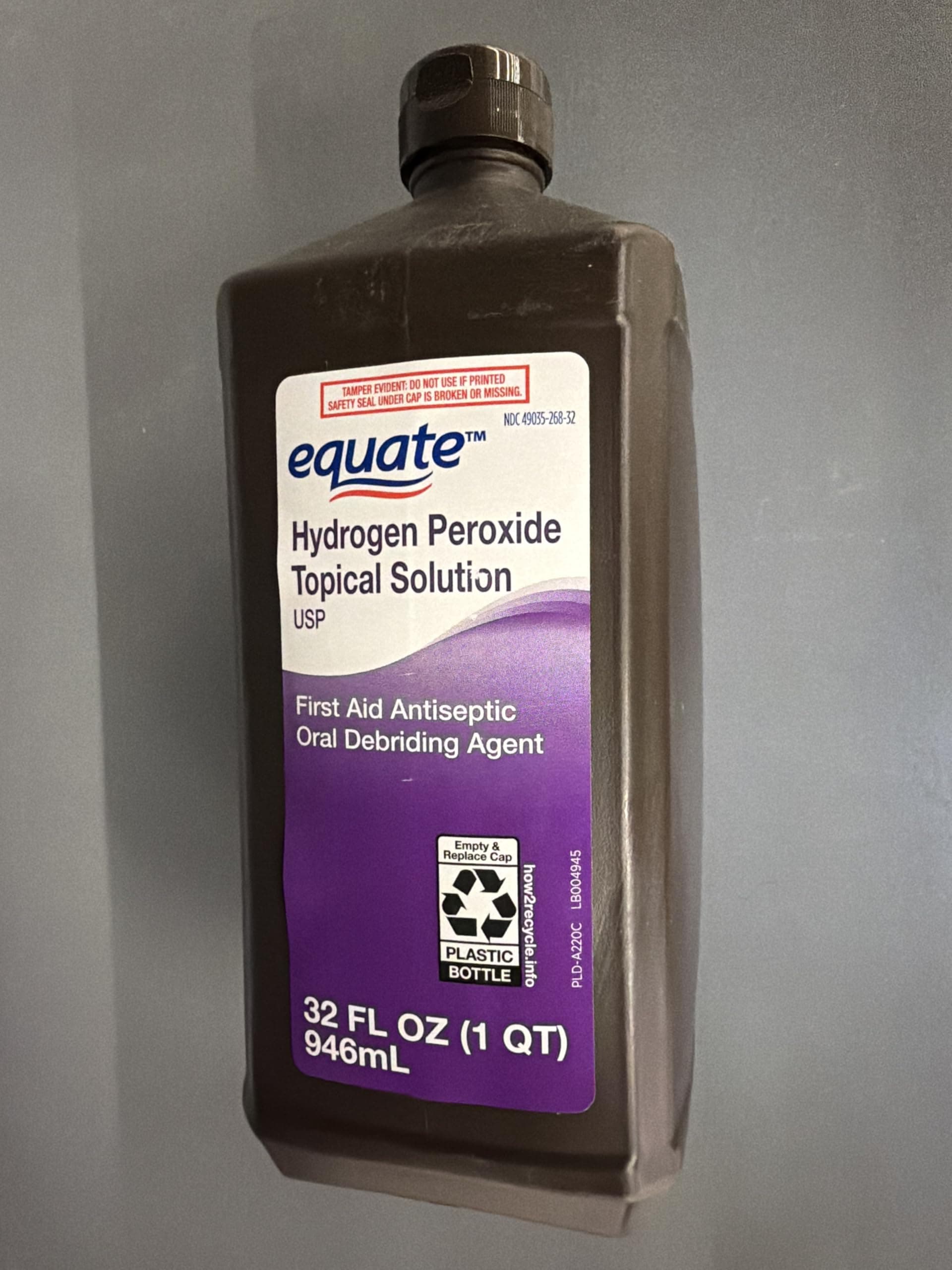 Equate 3% Hydrogen Peroxide 32oz (1 Bottle)