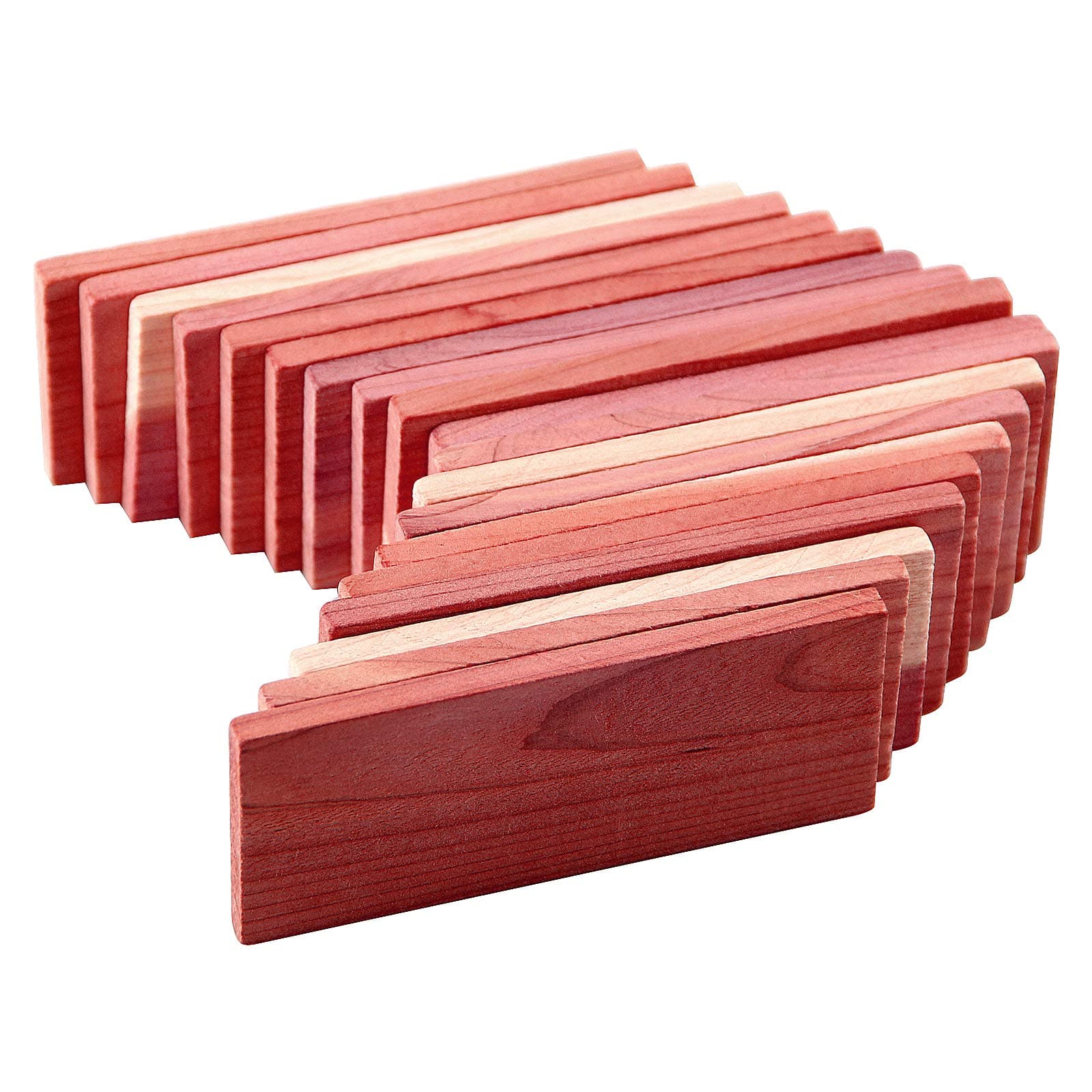 Cedar Space Cedar Blocks for Closet Storage, 100% Nature Aromatic Red Ceder Blocks Cedar Planks 16 Pcs