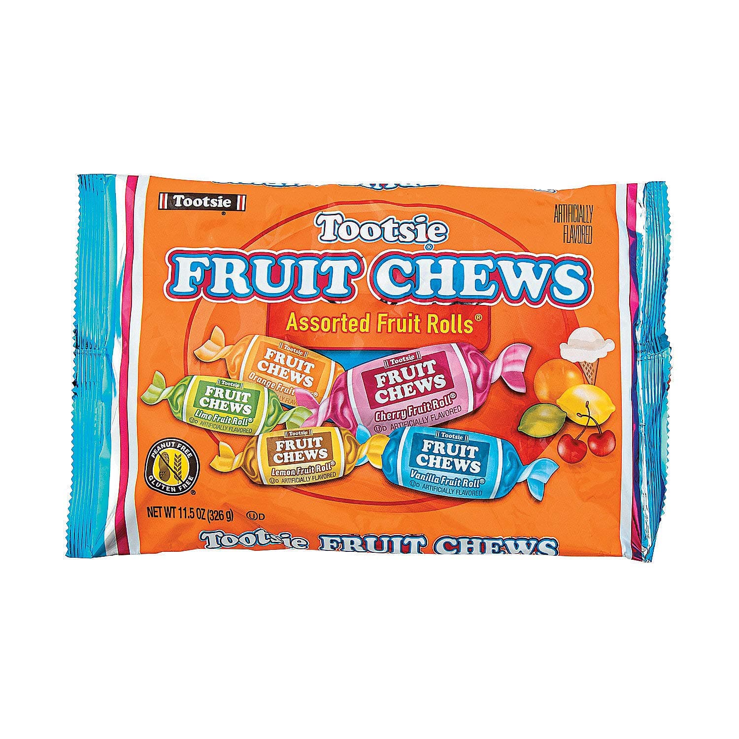Fun Express - Tootsie Roll Fruit Rolls (48 Pcs/un) - Edibles - Soft & Chewy Candy - Taffy & Marshmallow - 48 Pieces