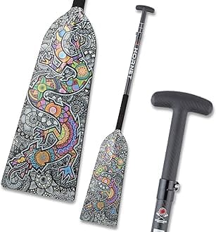 Hornet Watersports Dragon Boat Paddle - Dragon Artist - Adjustable Carbon Fiber Dragon Boat Paddle - IDBF Approved - Dragon Boat Accessories - Dragonboat Paddles