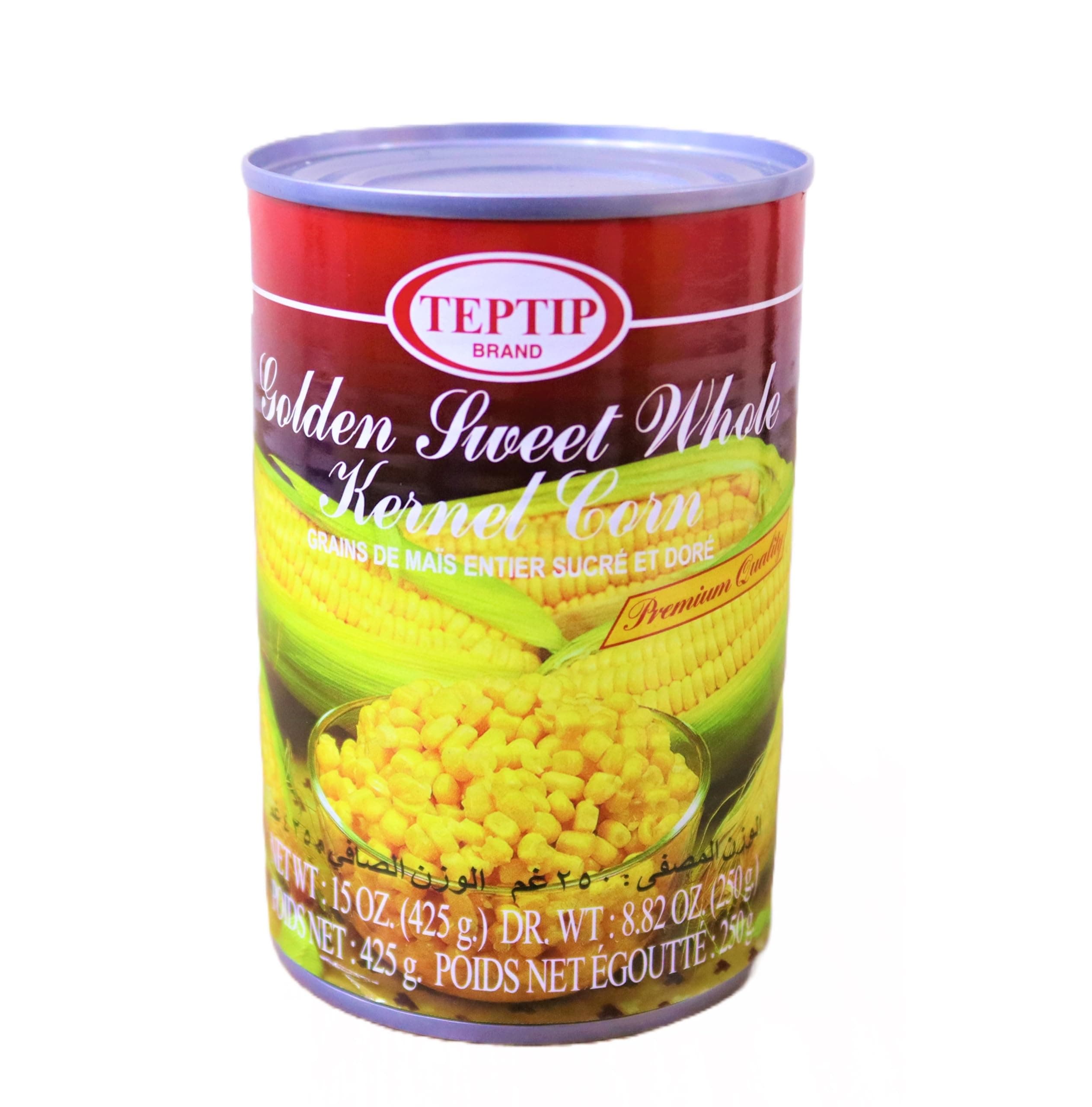 Teptip Golden Sweet Whole Corn Kernel 425Gm
