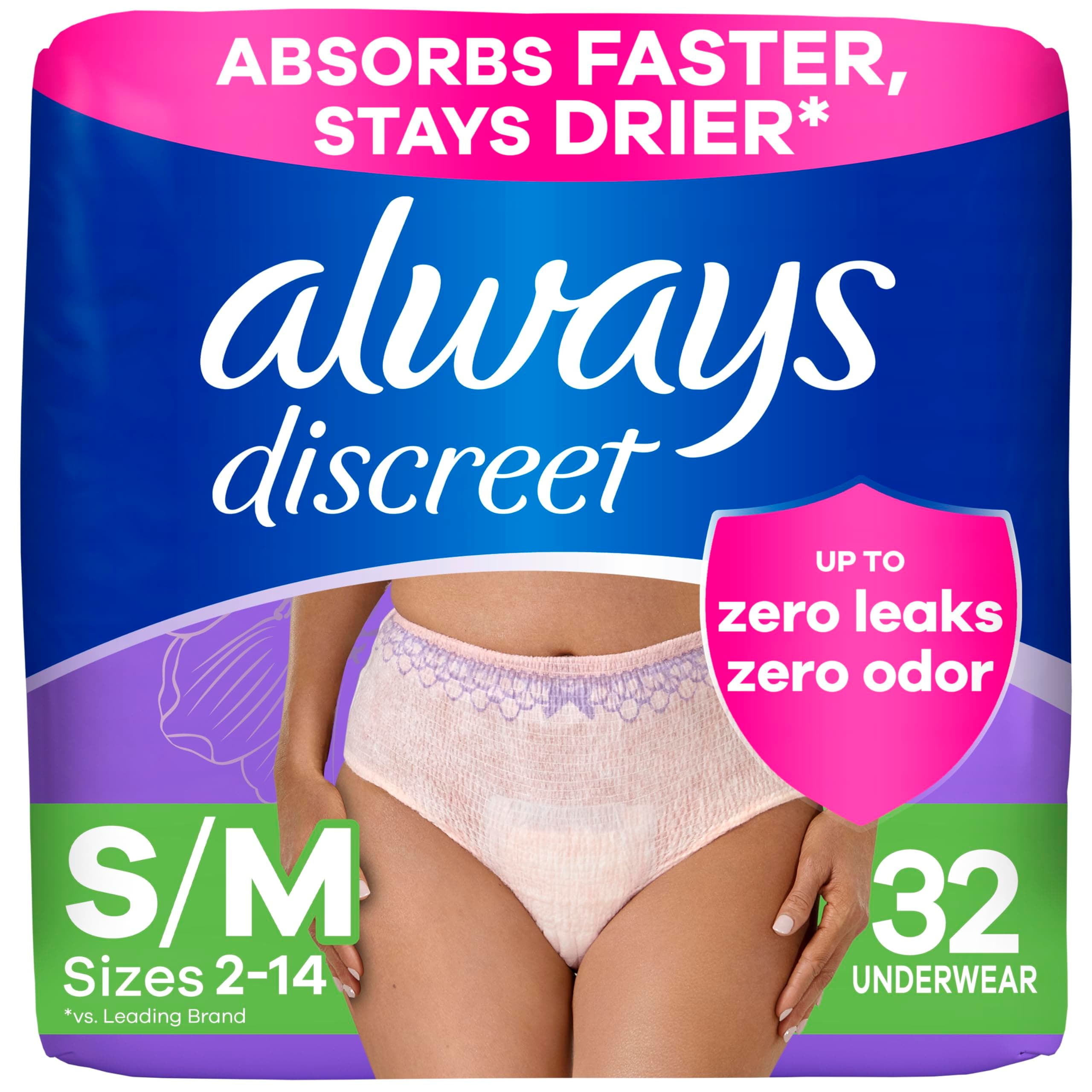 Maximum Classic Cut Incontinence Underwear (Small/Medium) - 32 count