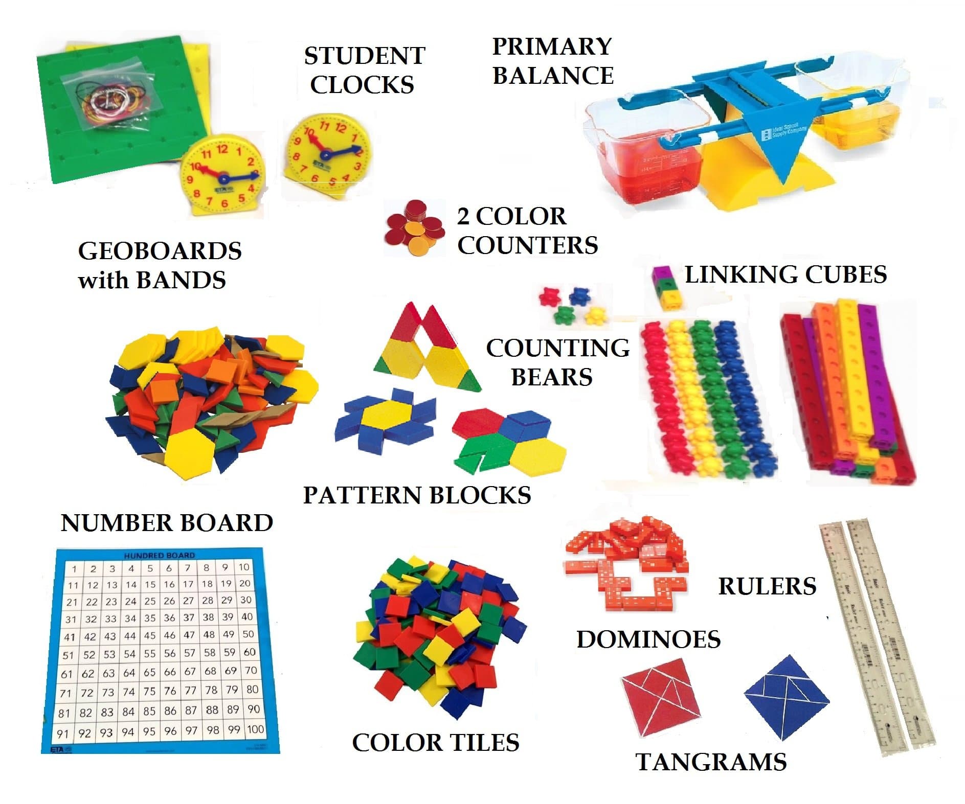 Manipulative Kit to accompany Saxon Math K-3