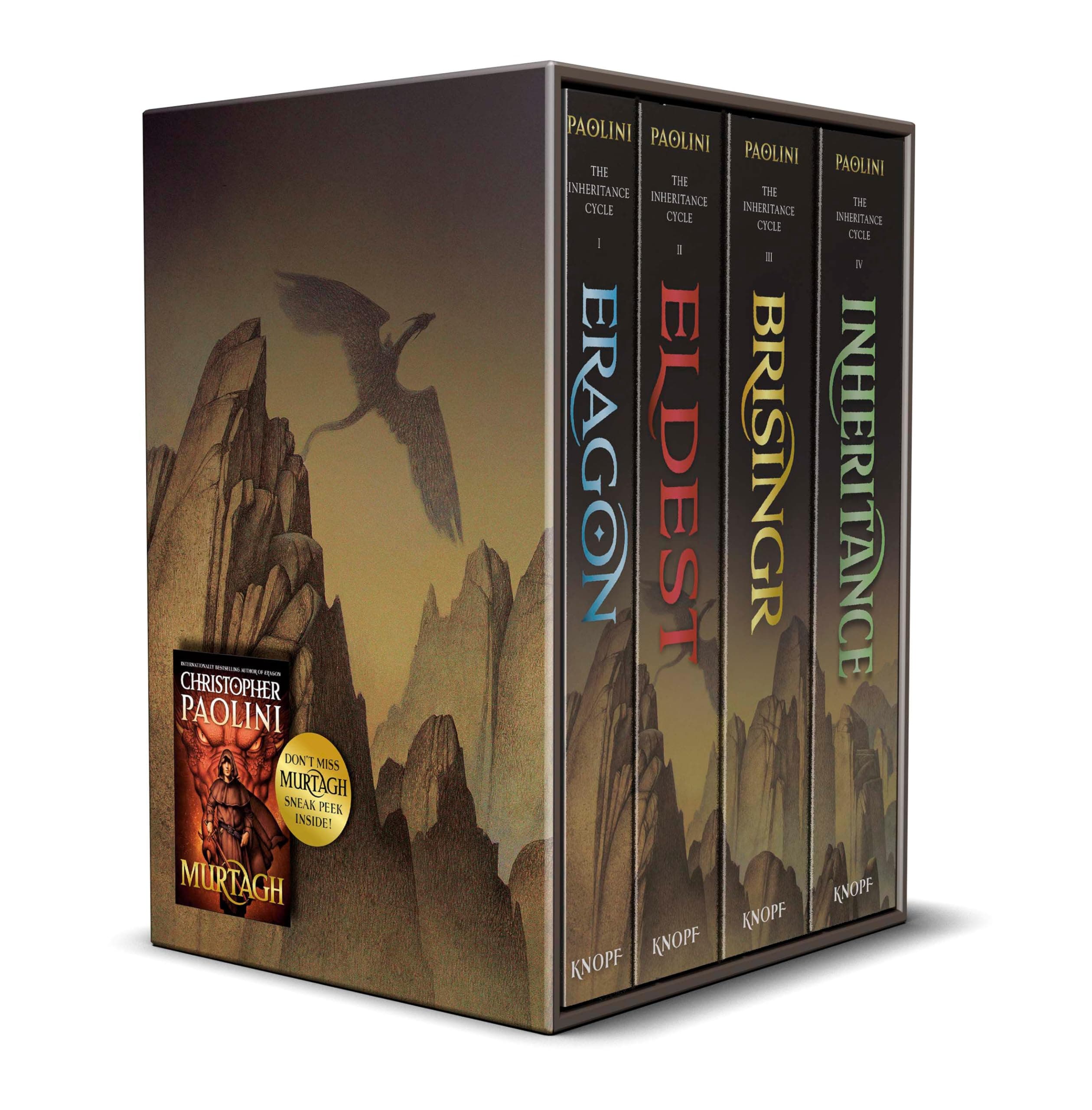 Knopf The Inheritance Cycle 4-Book Trade Paperback Boxed Set: Eragon; Eldest; Brisingr; Inheritance