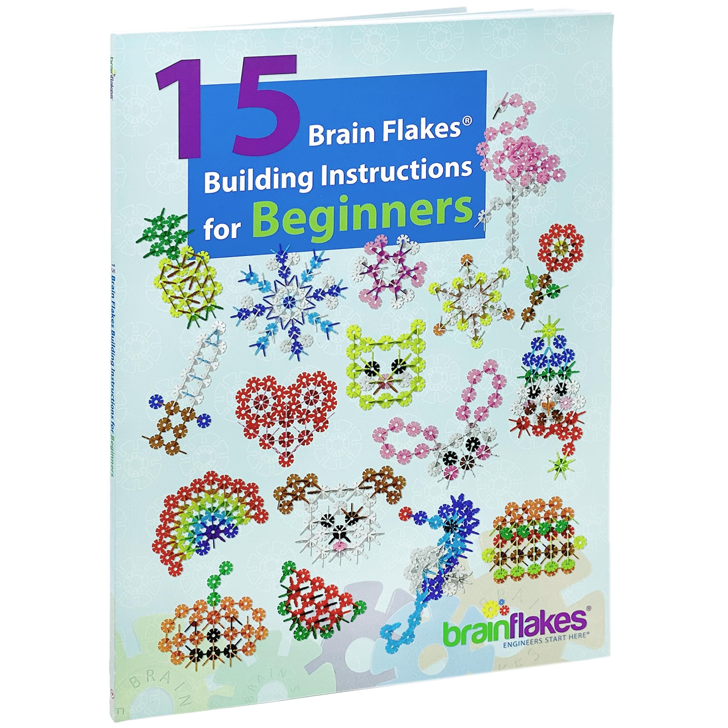 Building Idea Booklet for Beginners | Large 8.5" x 11" Printed Activity Book with 84 Pages of Step-by-Step Instructions | Easy to Read, Inspires Creativity, Screen Free, for Ages 3+